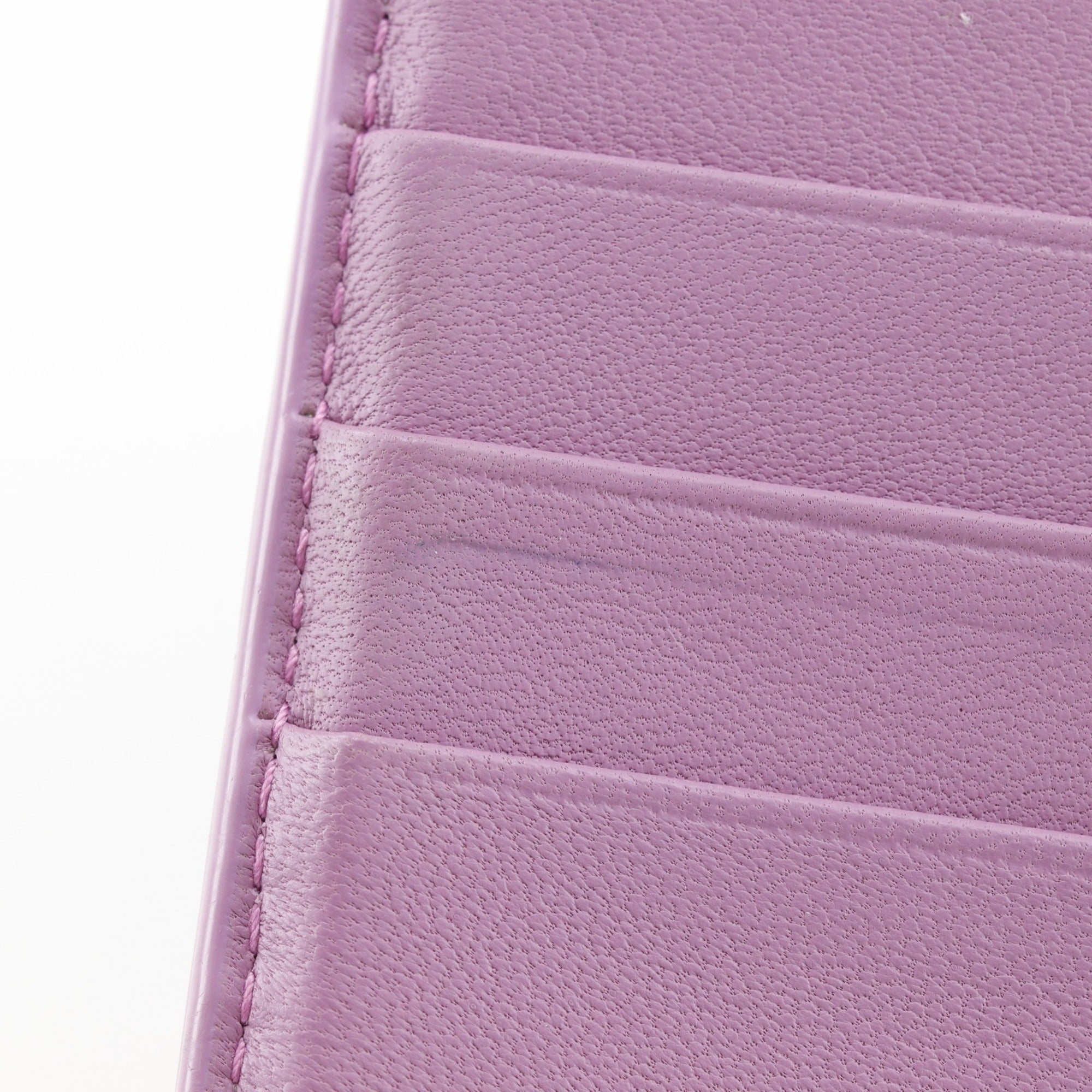 Bottega Veneta Pink Leather Long Wallet (Bi-Fold) (Pre-Owned)