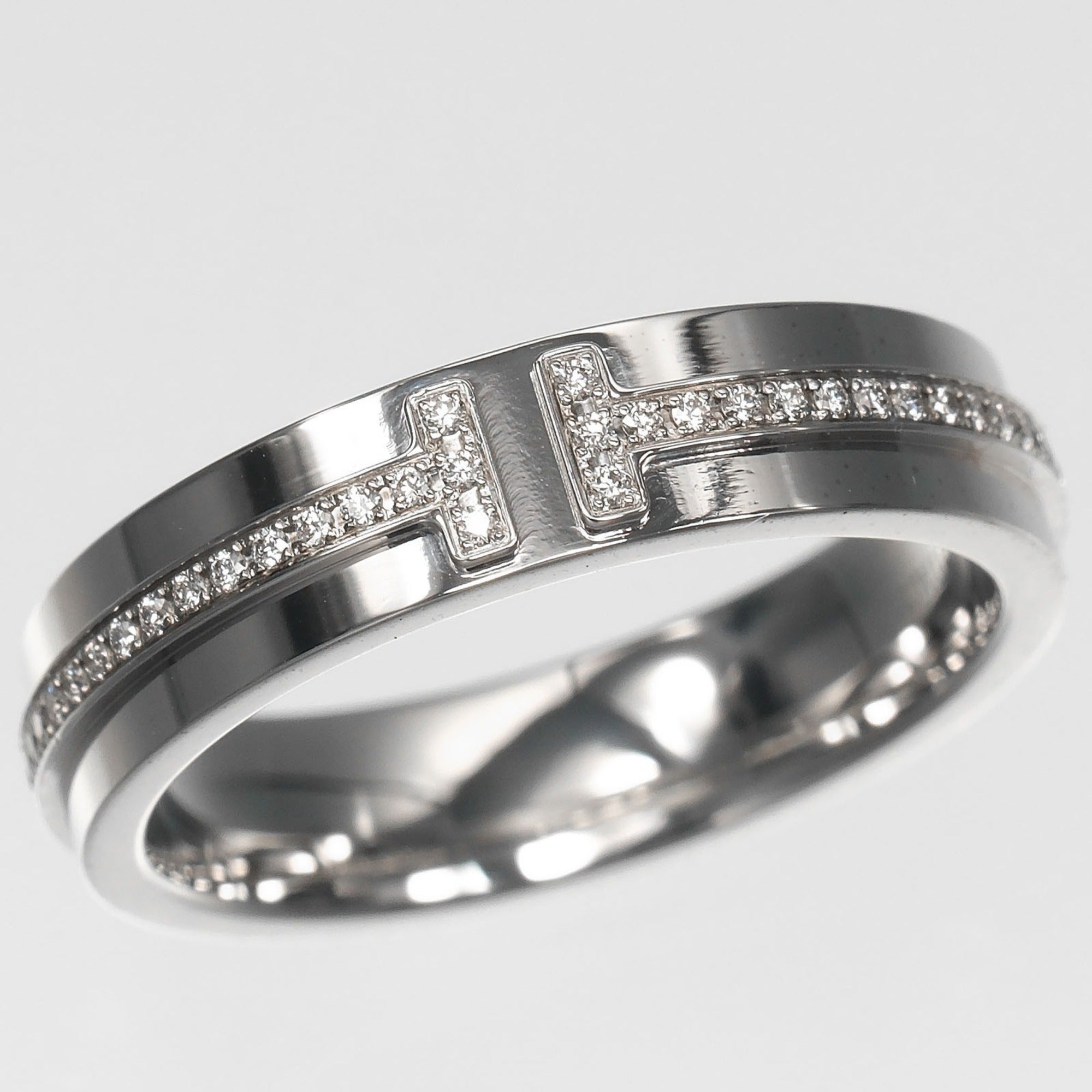 Tiffany White Gold (18K) Band Ring (Pre-Owned)