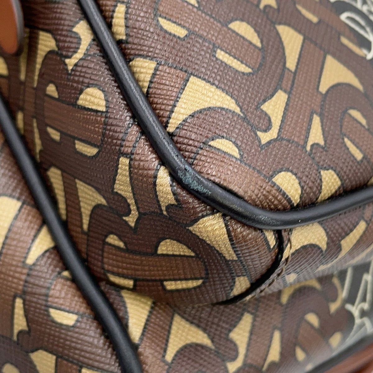 Burberry Brown Multi-Color Pvc Leather Backpack (Pre-Owned)