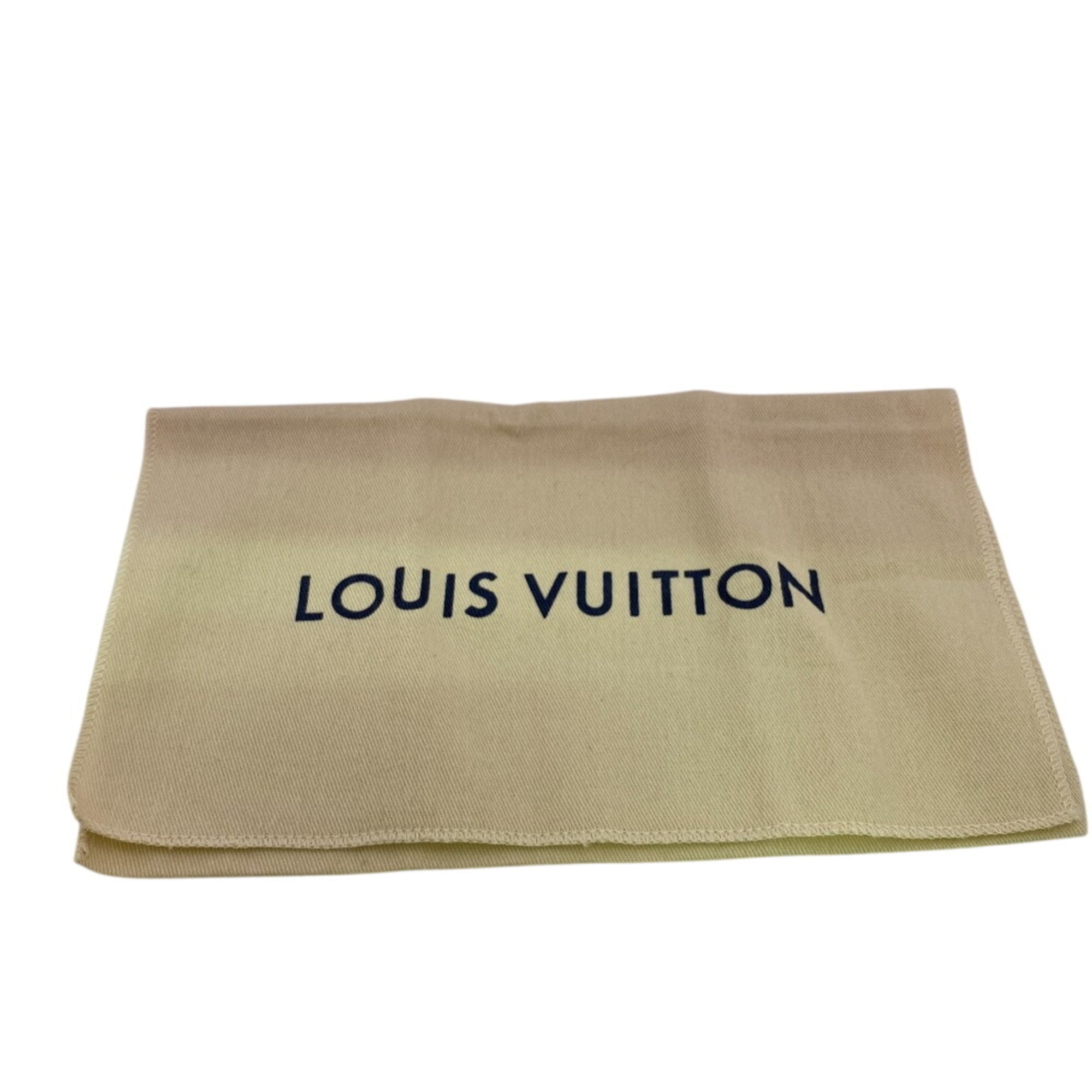 Louis Vuitton Noir Leather Long Wallet (Bi-Fold) (Pre-Owned)