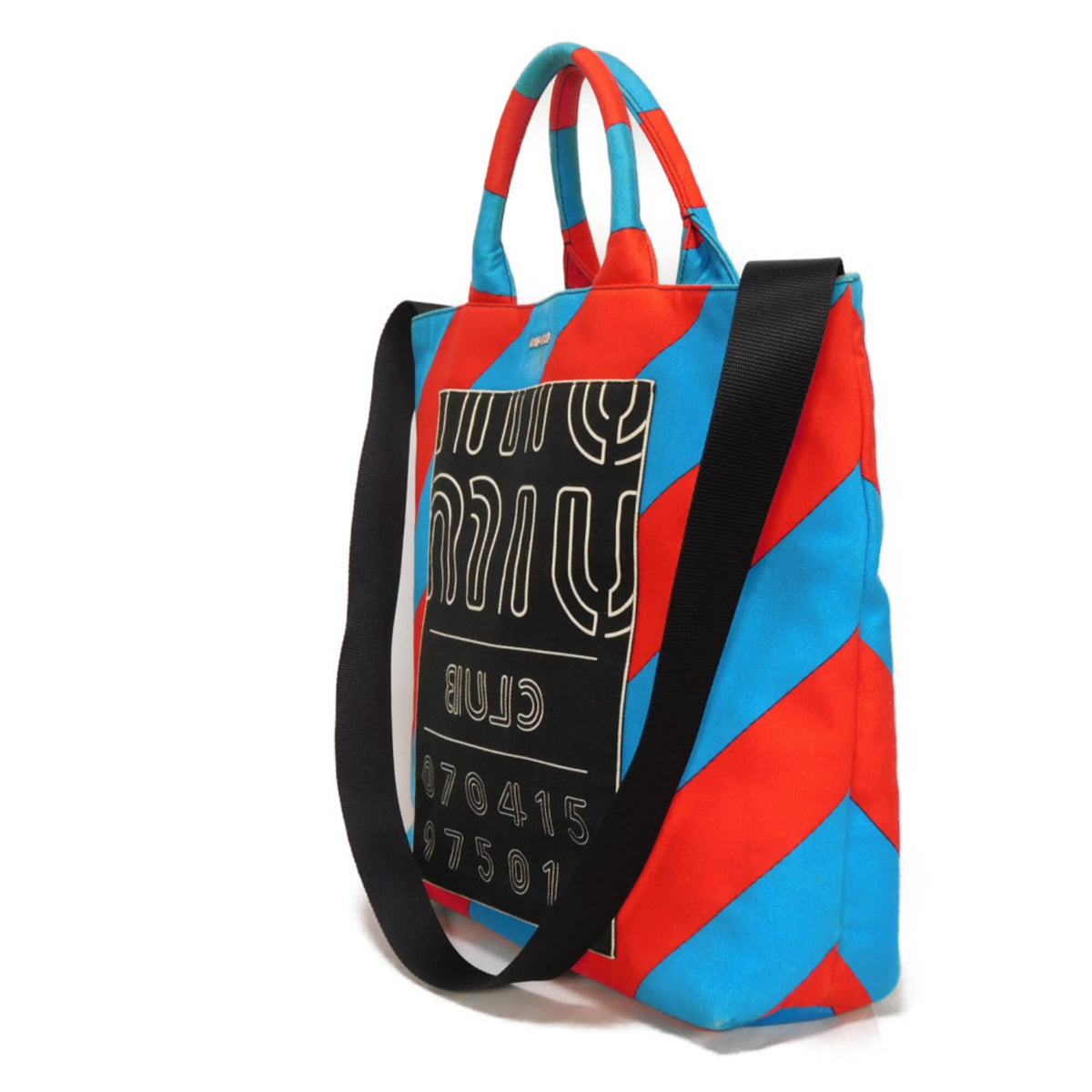 Miu Miu Blue Cotton Tote Bag (Pre-Owned)
