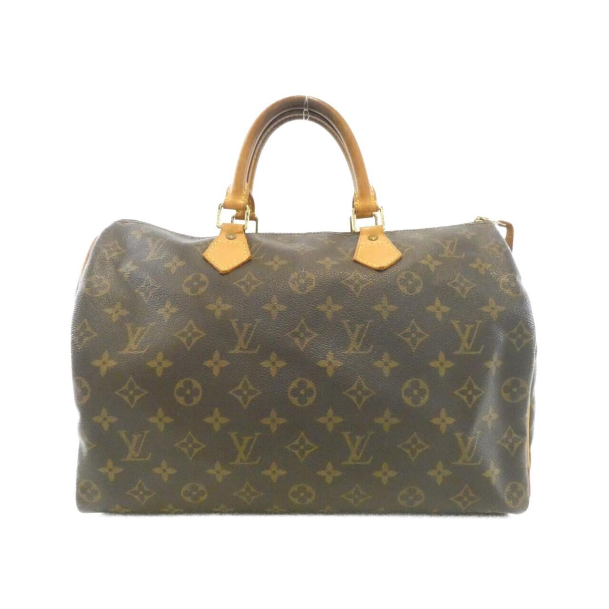 Louis Vuitton Marron Coated Canvas Boston Bag (Pre-Owned)
