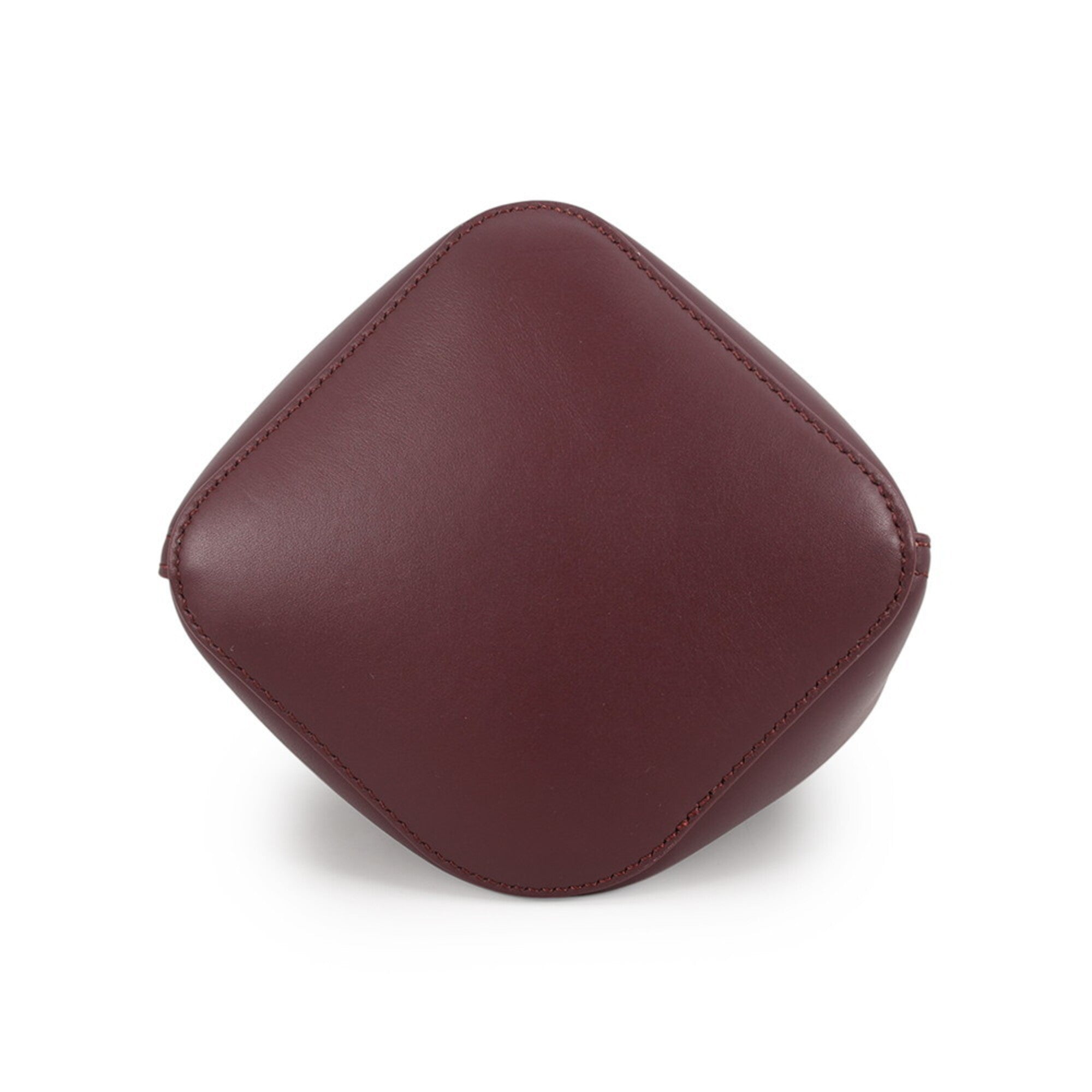 Loewe Bordeaux Leather Handbag Shoulder Bag (Pre-Owned)