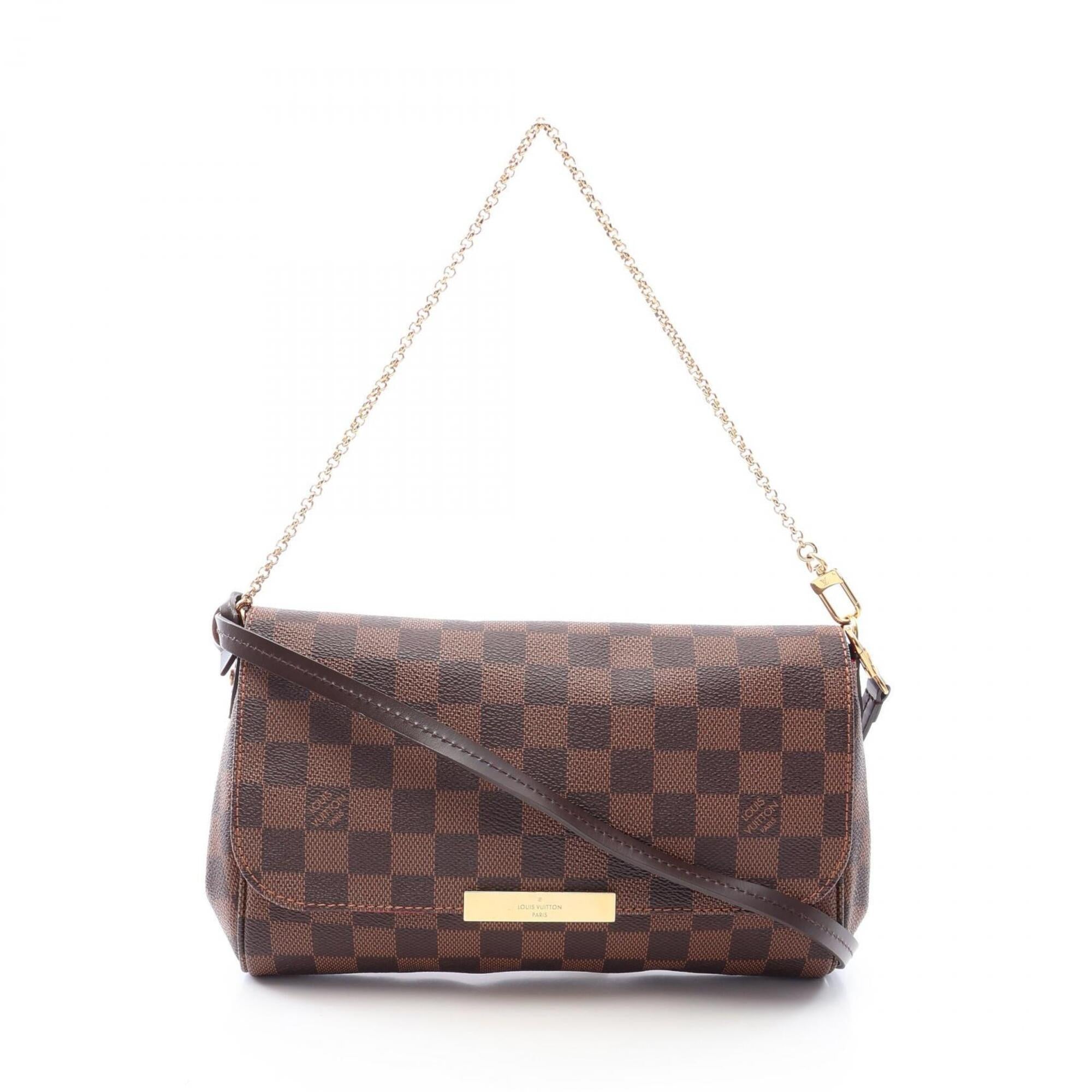 Louis Vuitton Brown Damier Canvas Coated Canvas Leather Handbag (Pre-Owned)