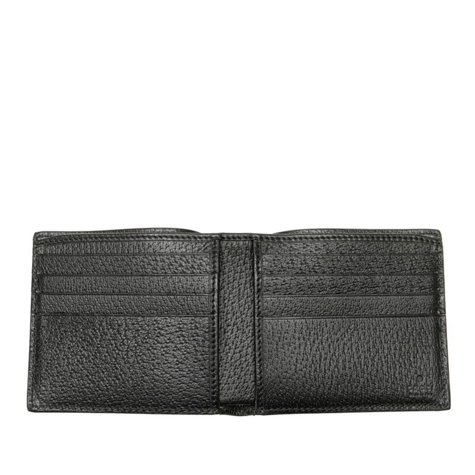 Gucci Black Multi-Color Pvc Wallet (Bi-Fold) (Pre-Owned)