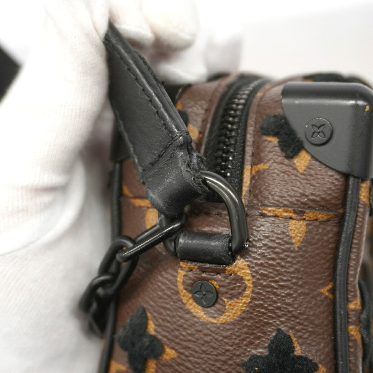 Louis Vuitton Black Brown Shoulder Bag (Pre-Owned)