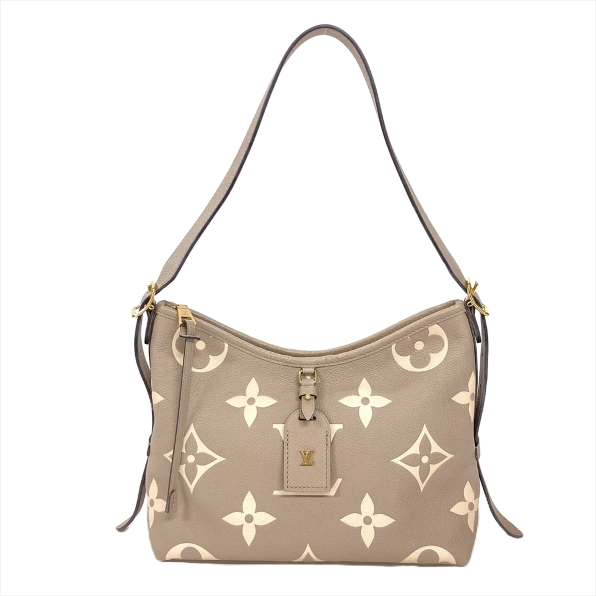 Louis Vuitton Beige Bicolor Cream Monogram Or Monogram Empreinte Pouch Shoulder Bag (Pre-Owned)