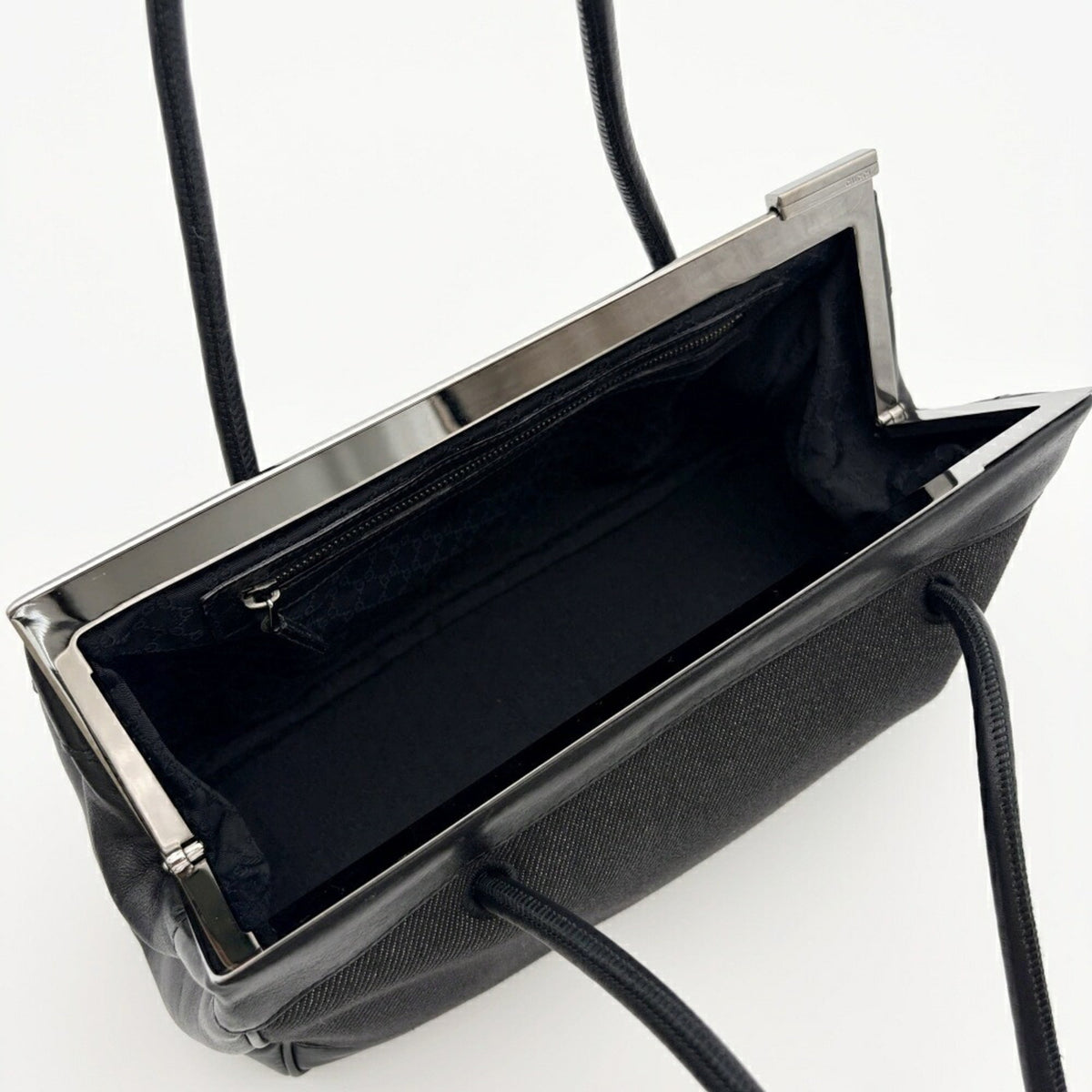 Gucci Black Denim Leather Handbag (Pre-Owned)