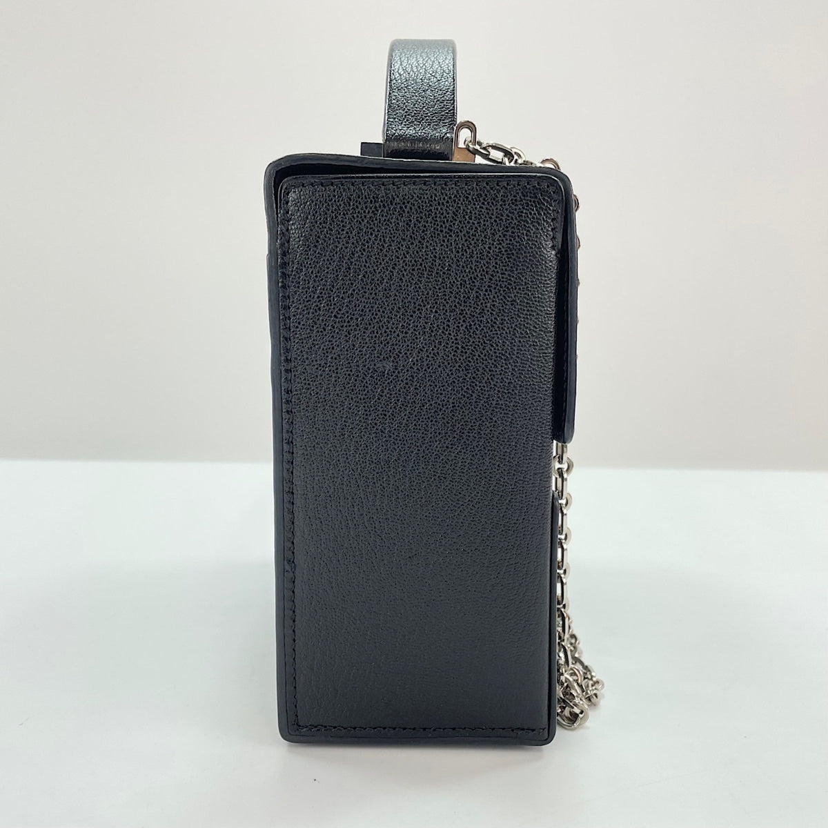 Hermes Black Chevre Leather Shoulder Bag (Pre-Owned)