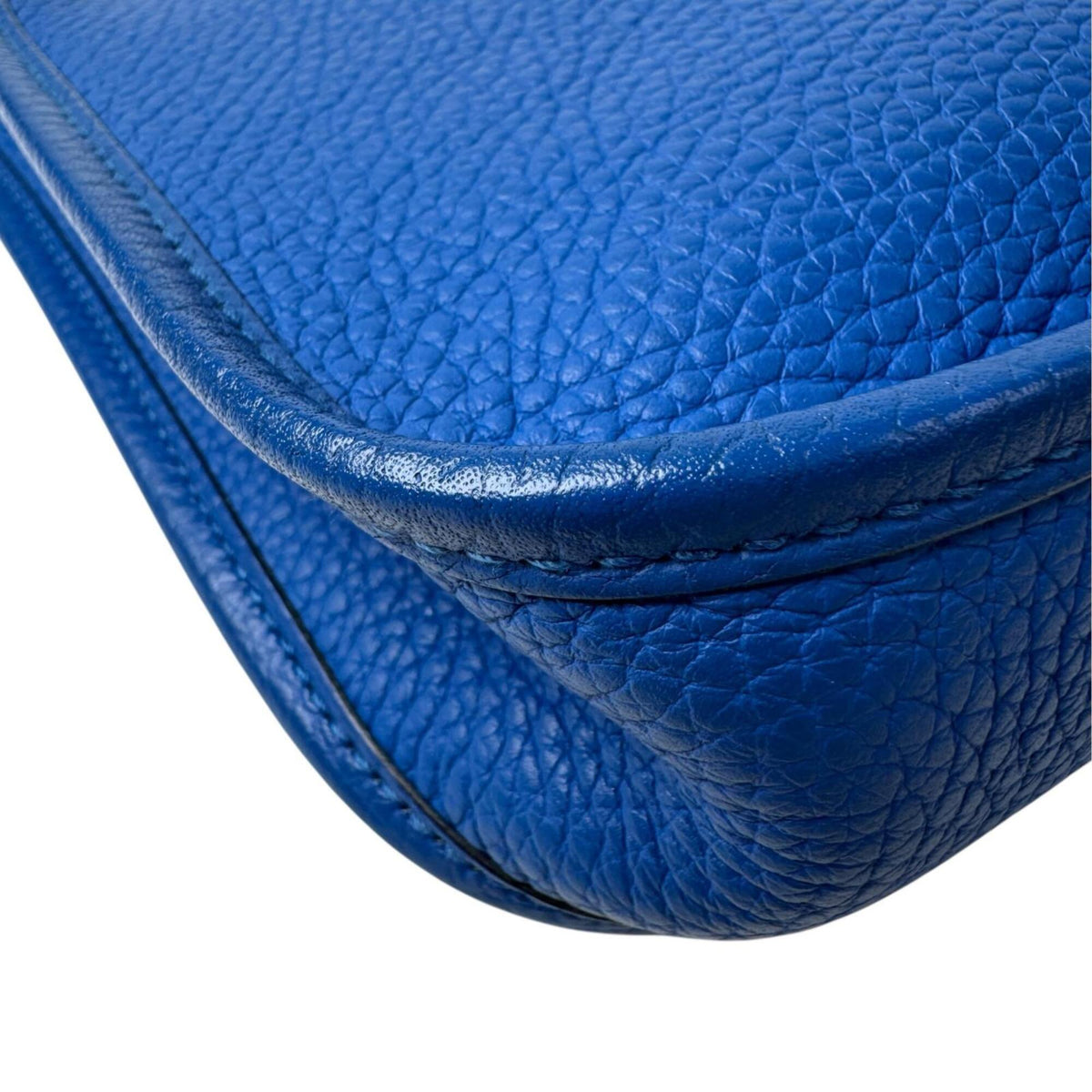 Hermes Blue Taurillon Clemence Leather Shoulder Bag (Pre-Owned)