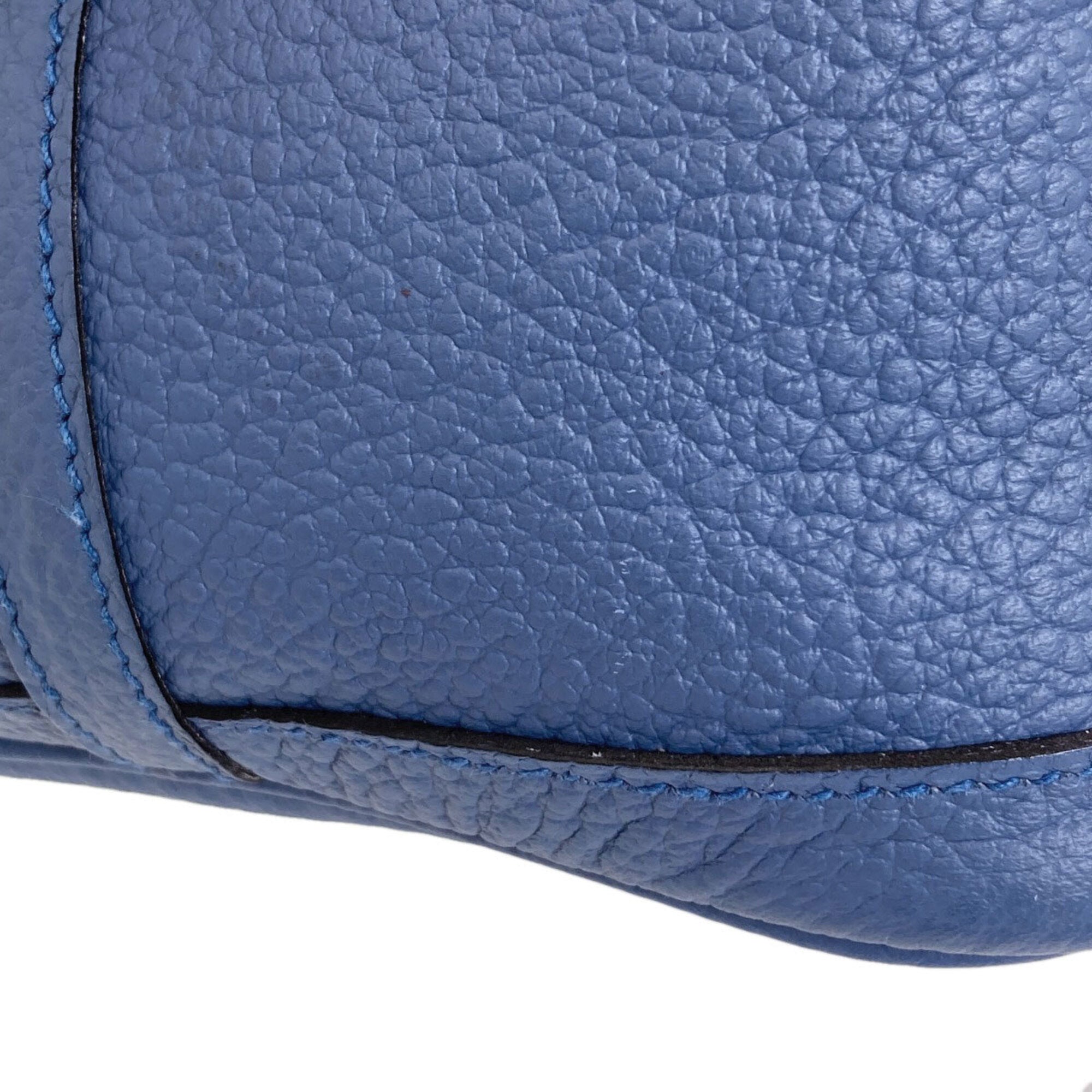 Hermes Garden Blue Agate Country Leather Tote Bag (Pre-Owned)