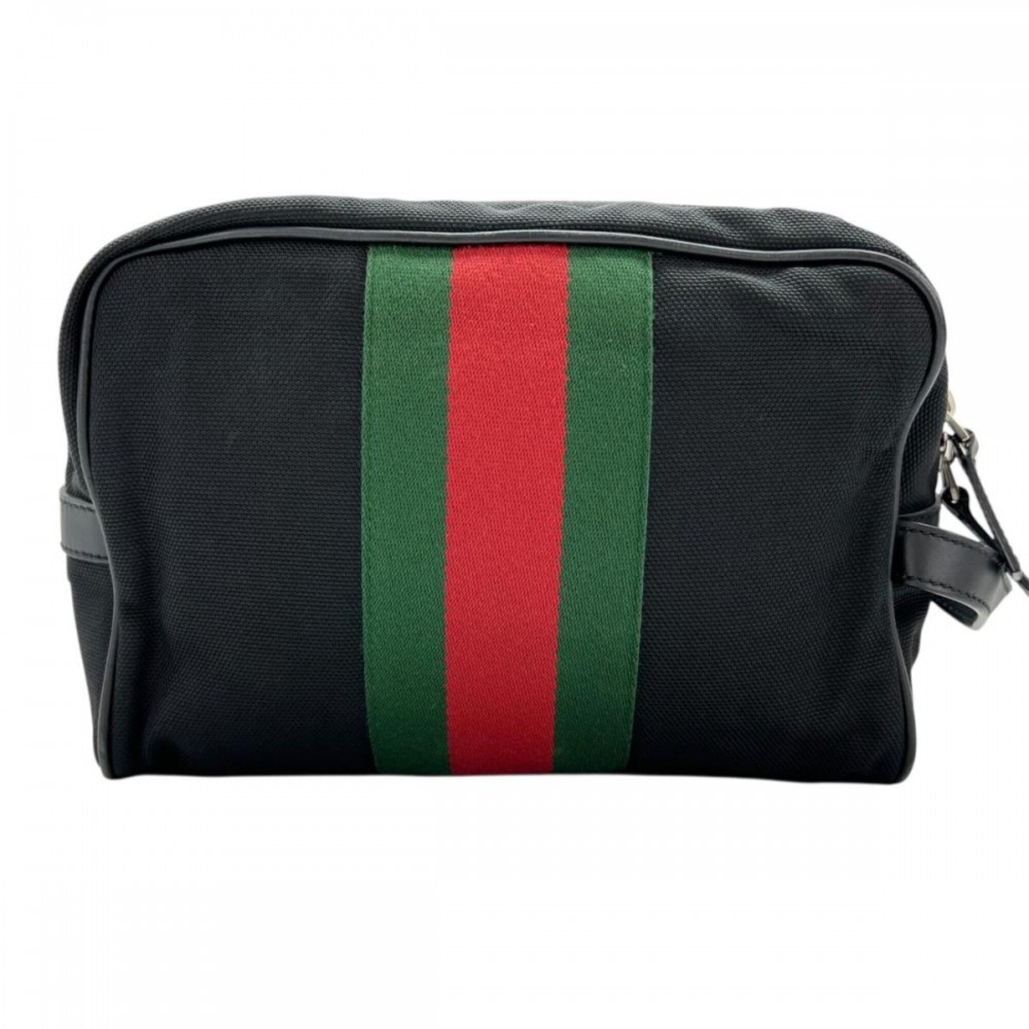 Gucci Black Nylon Clutch Bag Pouch (Pre-Owned)