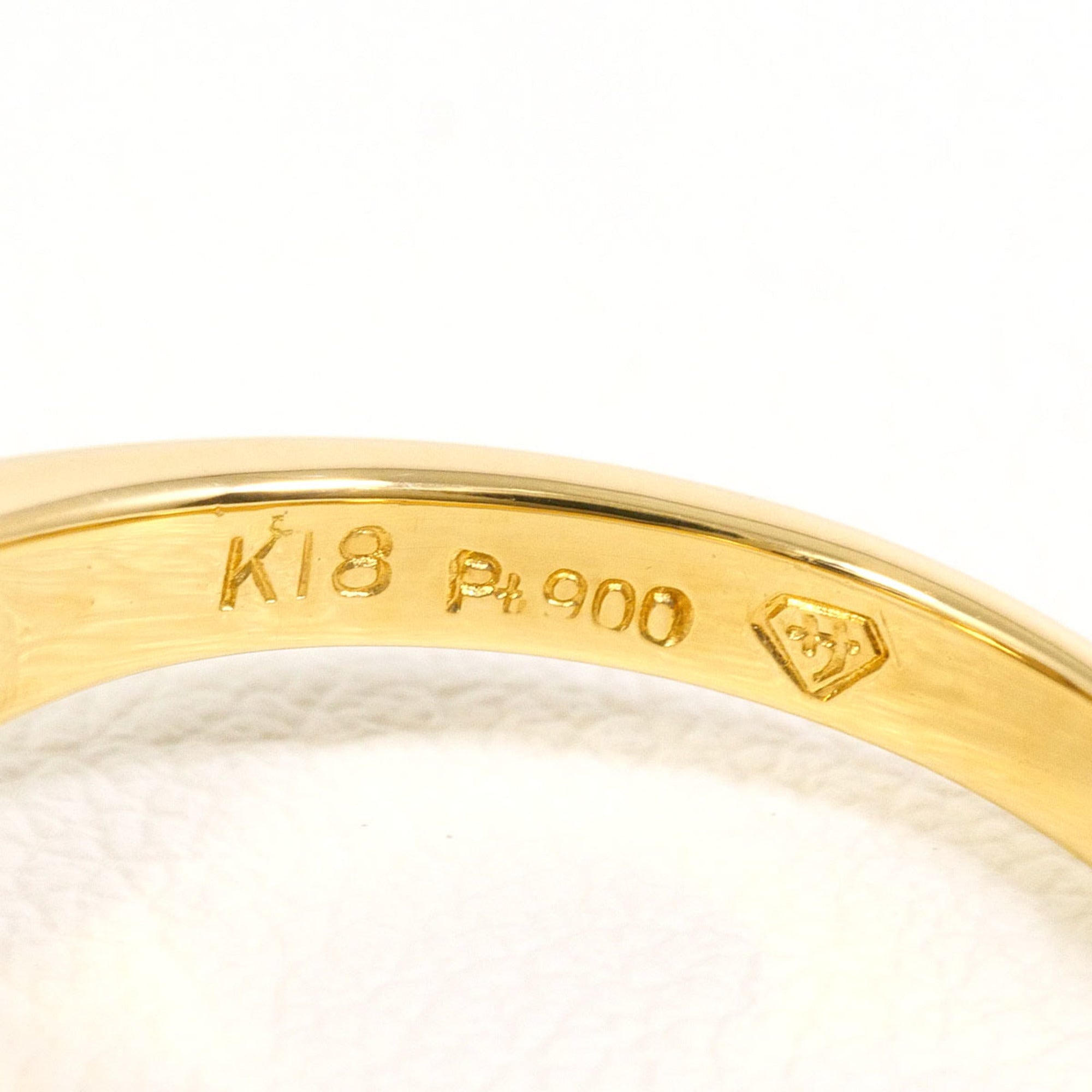 Unbranded Platinum Yellow Gold Yellow Gold (18K) Platinum 900 Band Ring (Pre-Owned)