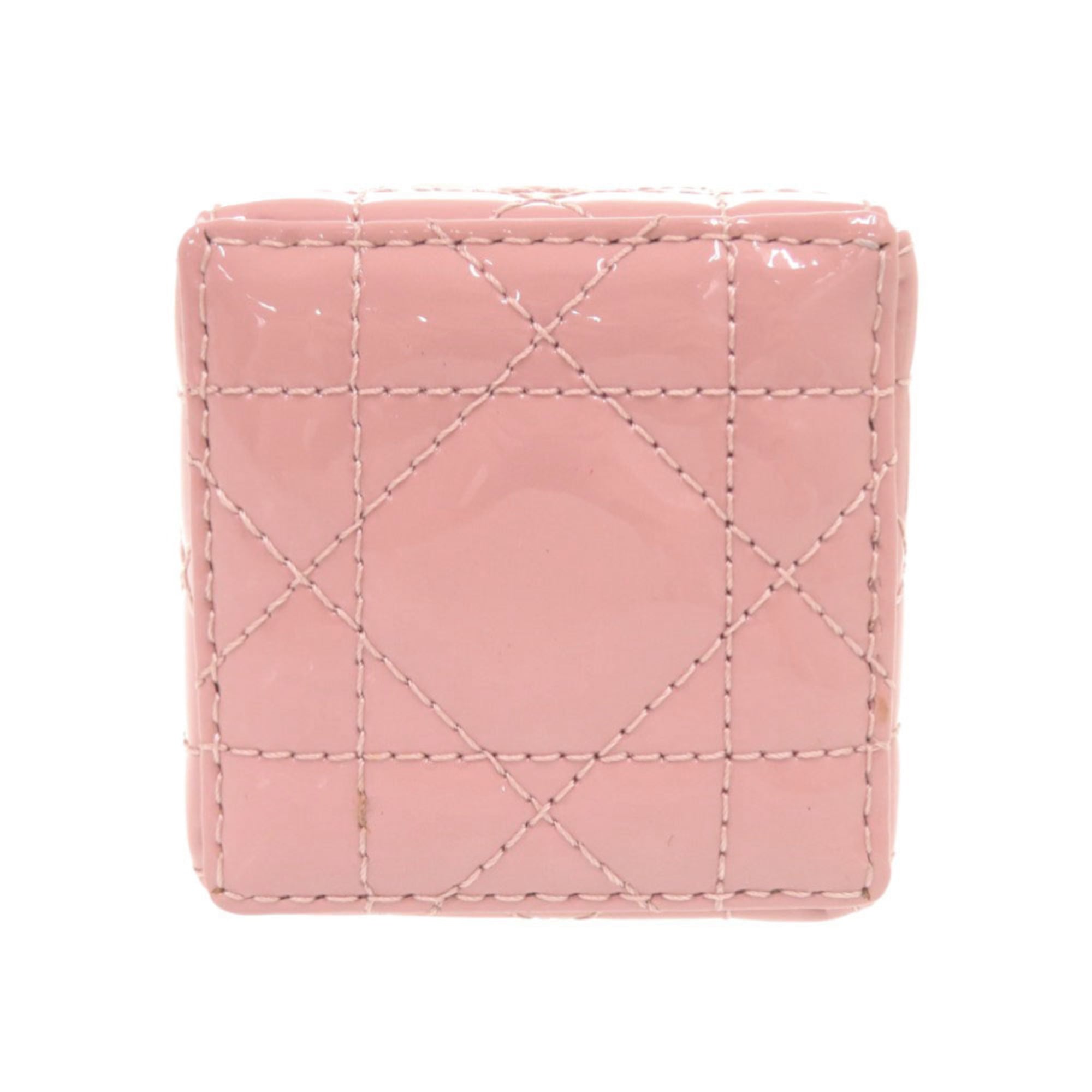 Christian Dior Pink Patent Leather Pouch (Pre-Owned)