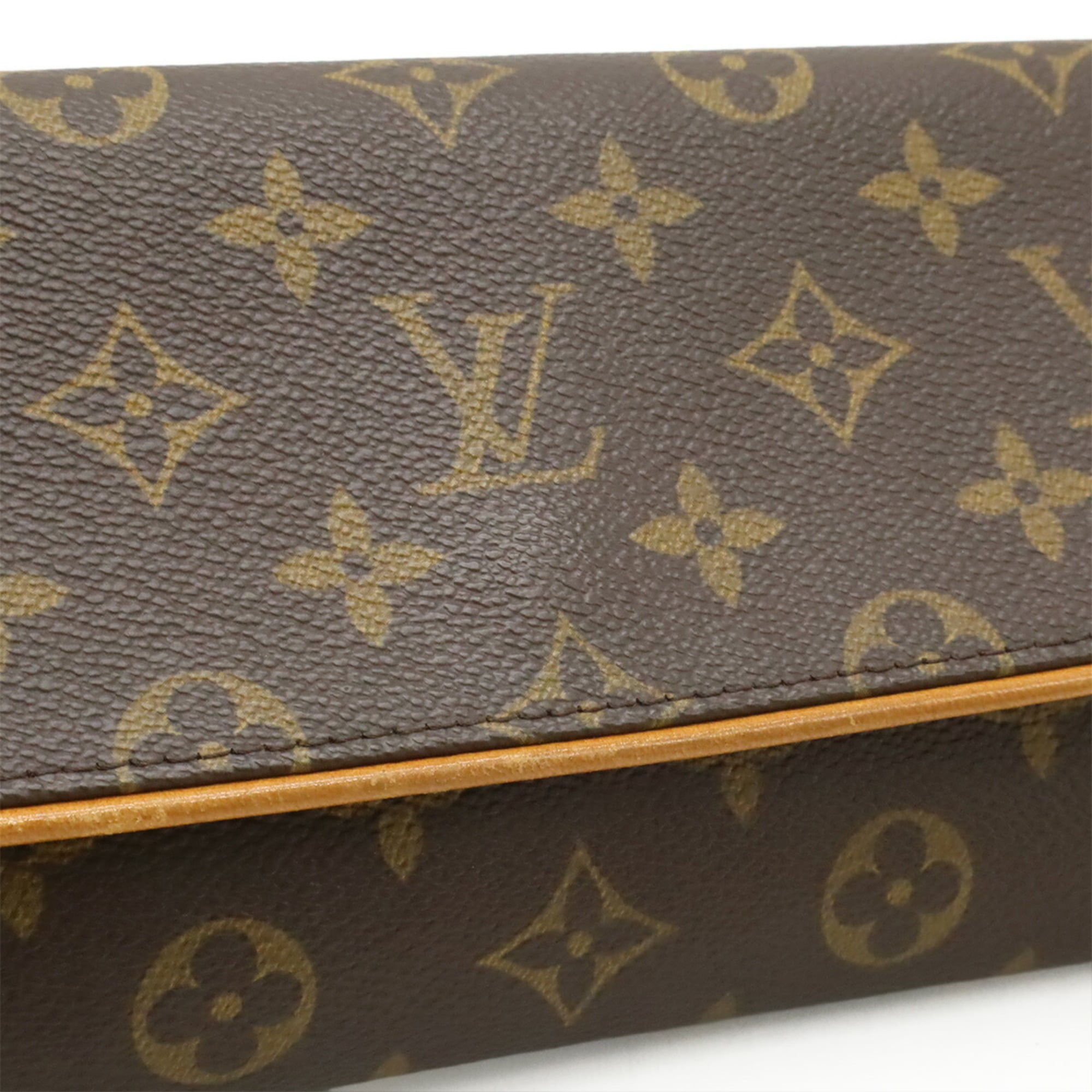 Louis Vuitton Brown Monogram Canvas Pvc Coated Canvas Pochette Shoulder Bag (Pre-Owned)