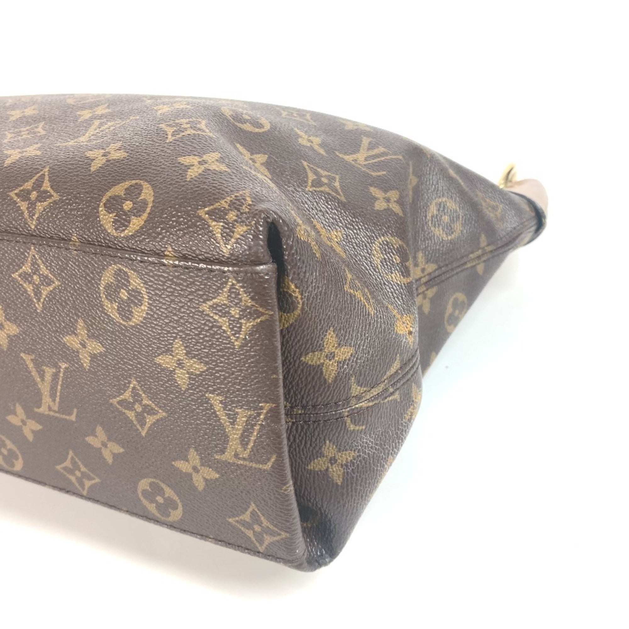 Louis Vuitton Beige Brown Monogram Monogram Shoulder Bag Tote Bag (Pre-Owned)