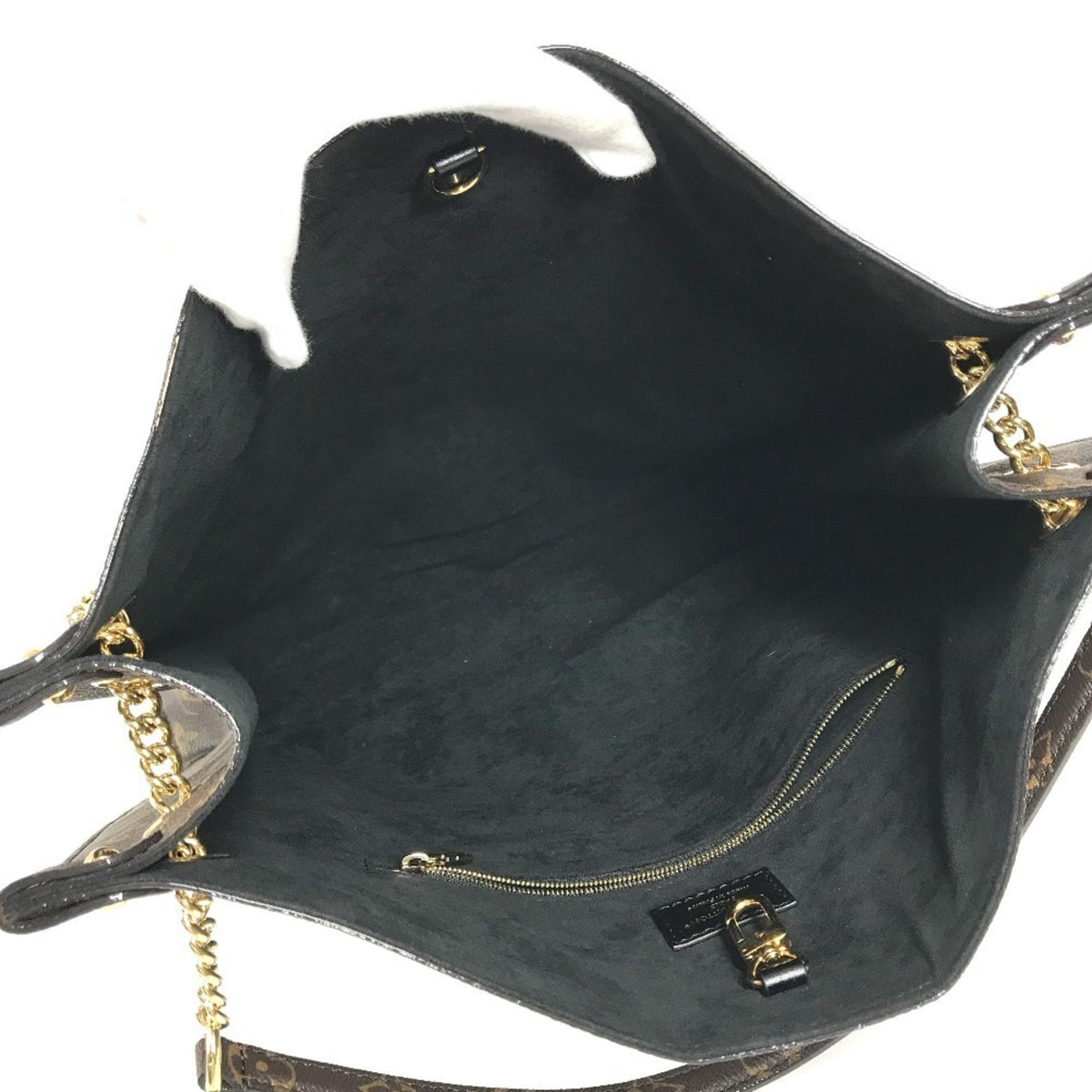 Louis Vuitton Black Brown Noir Leather Shoulder Bag Tote Bag (Pre-Owned)