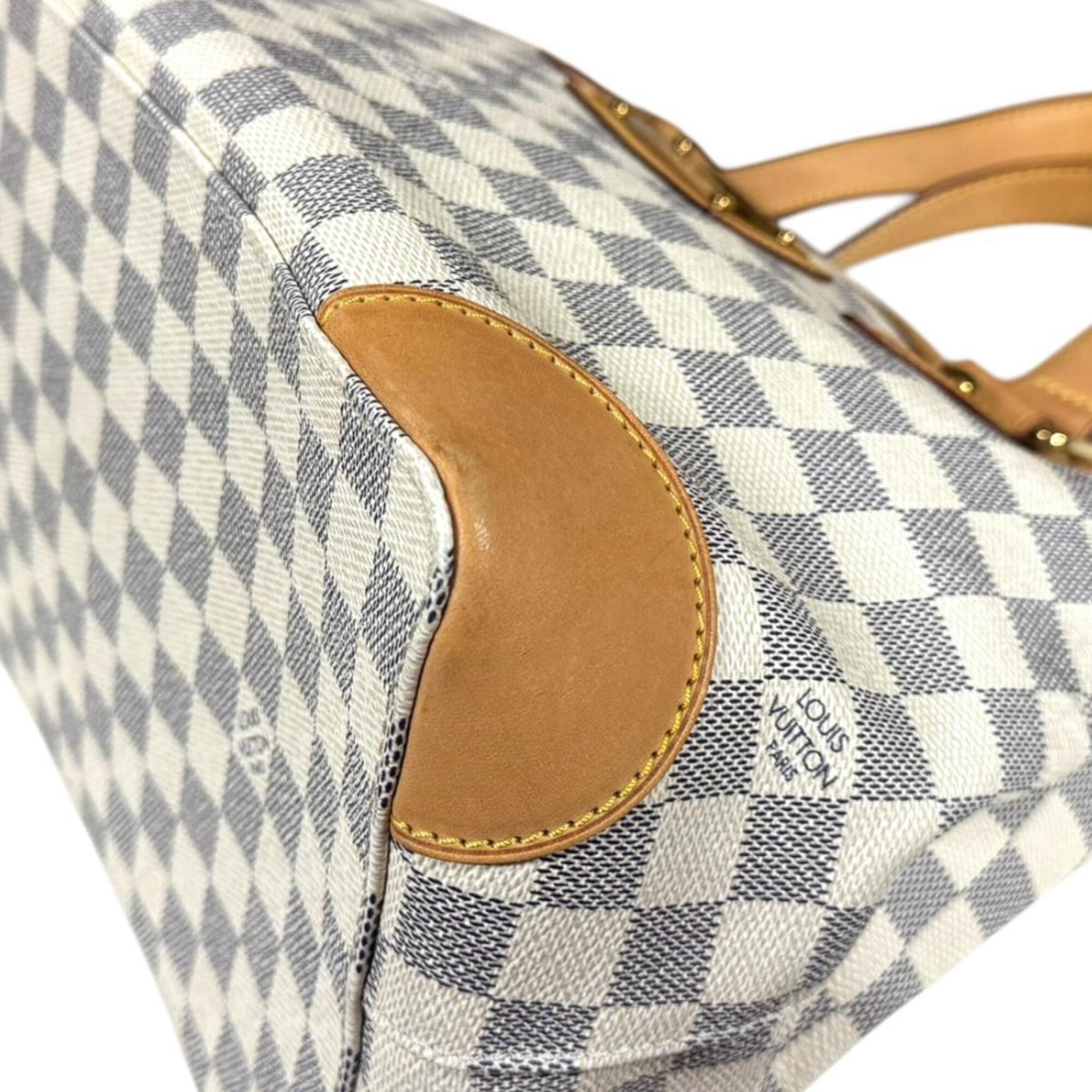 Louis Vuitton Black Or White Damier Azur Handbag Shoulder Bag (Pre-Owned)