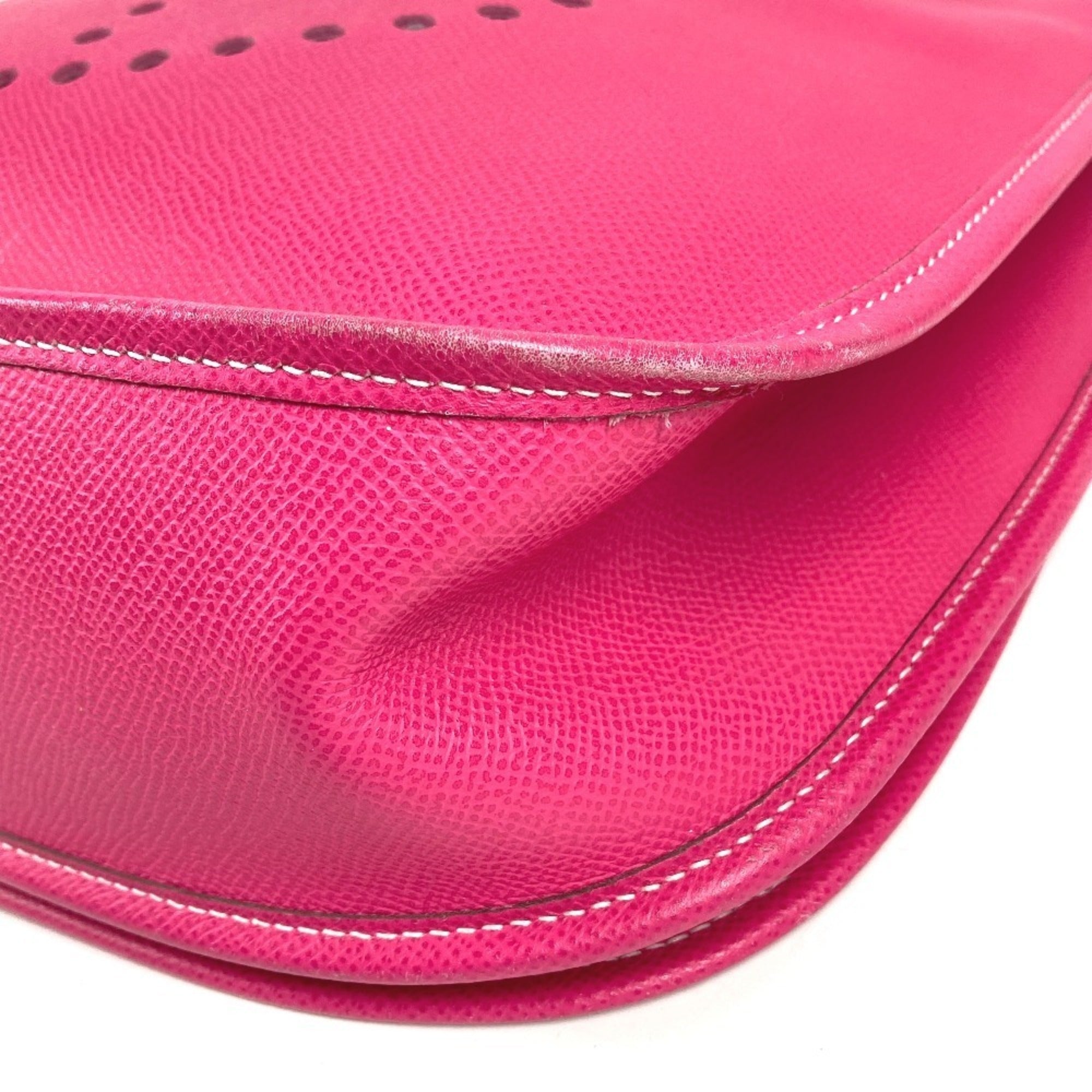 Hermes Pink Rose Tyrien Epsom Leather Pochette Shoulder Bag (Pre-Owned)