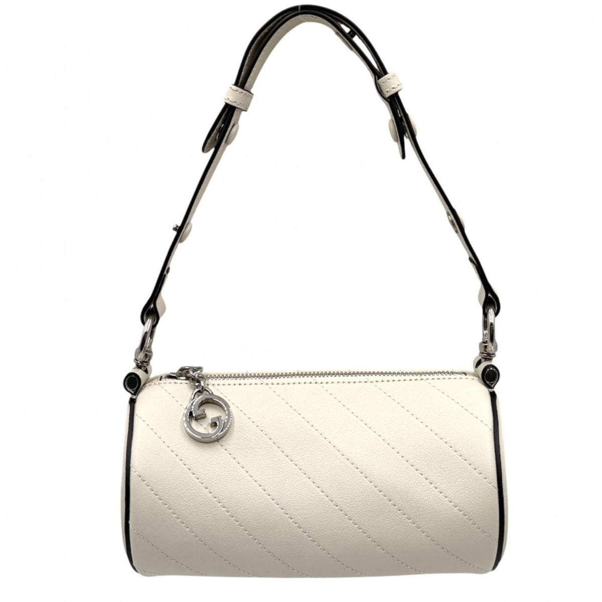 Gucci White Leather Handbag Shoulder Bag (Pre-Owned)