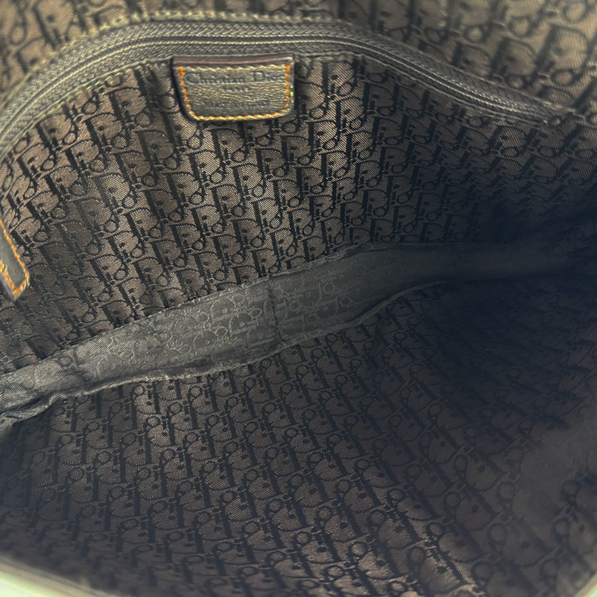 Christian Dior Gold Leather Shoulder Bag (Pre-Owned)