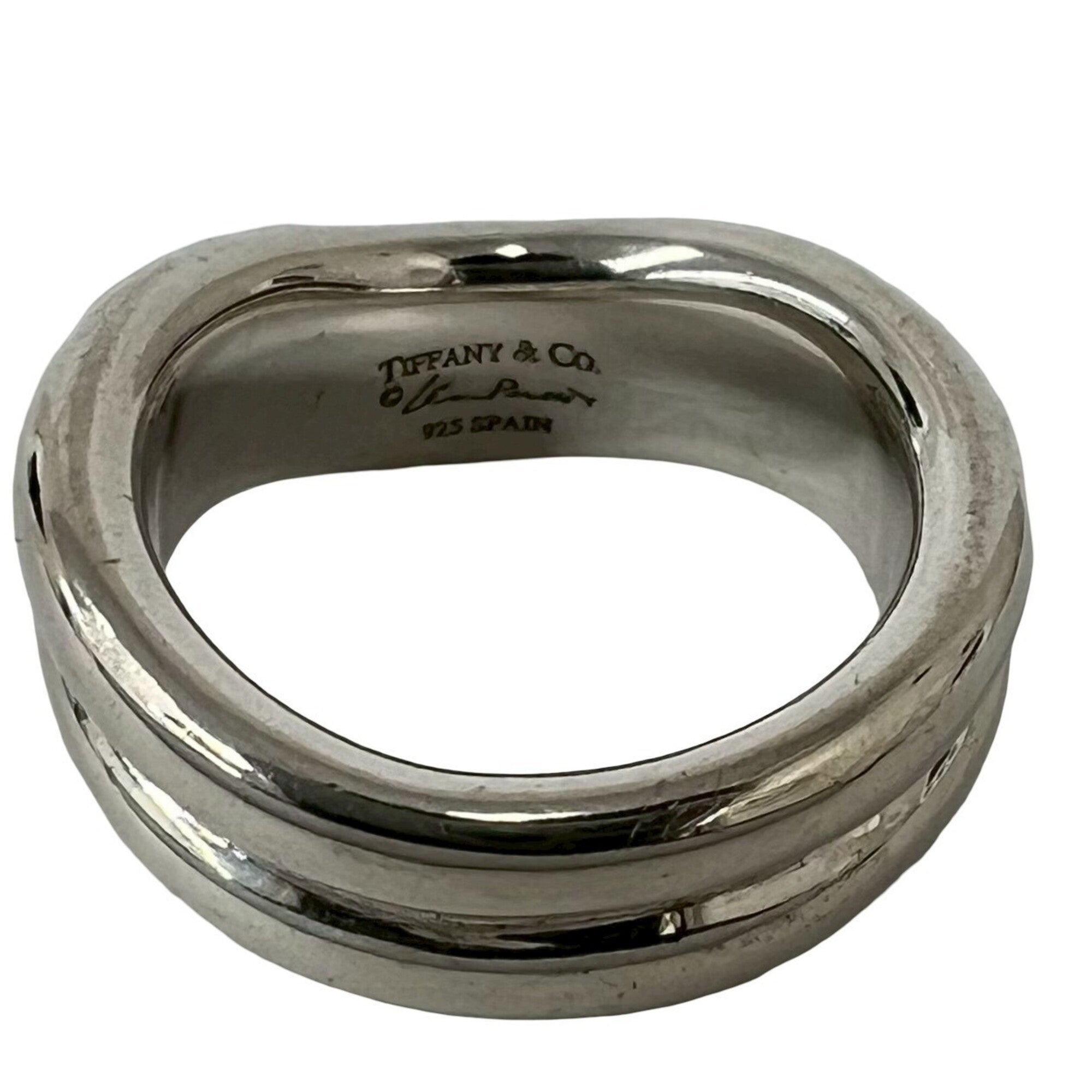 Tiffany Silver Silver 925 Band Ring (Pre-Owned)