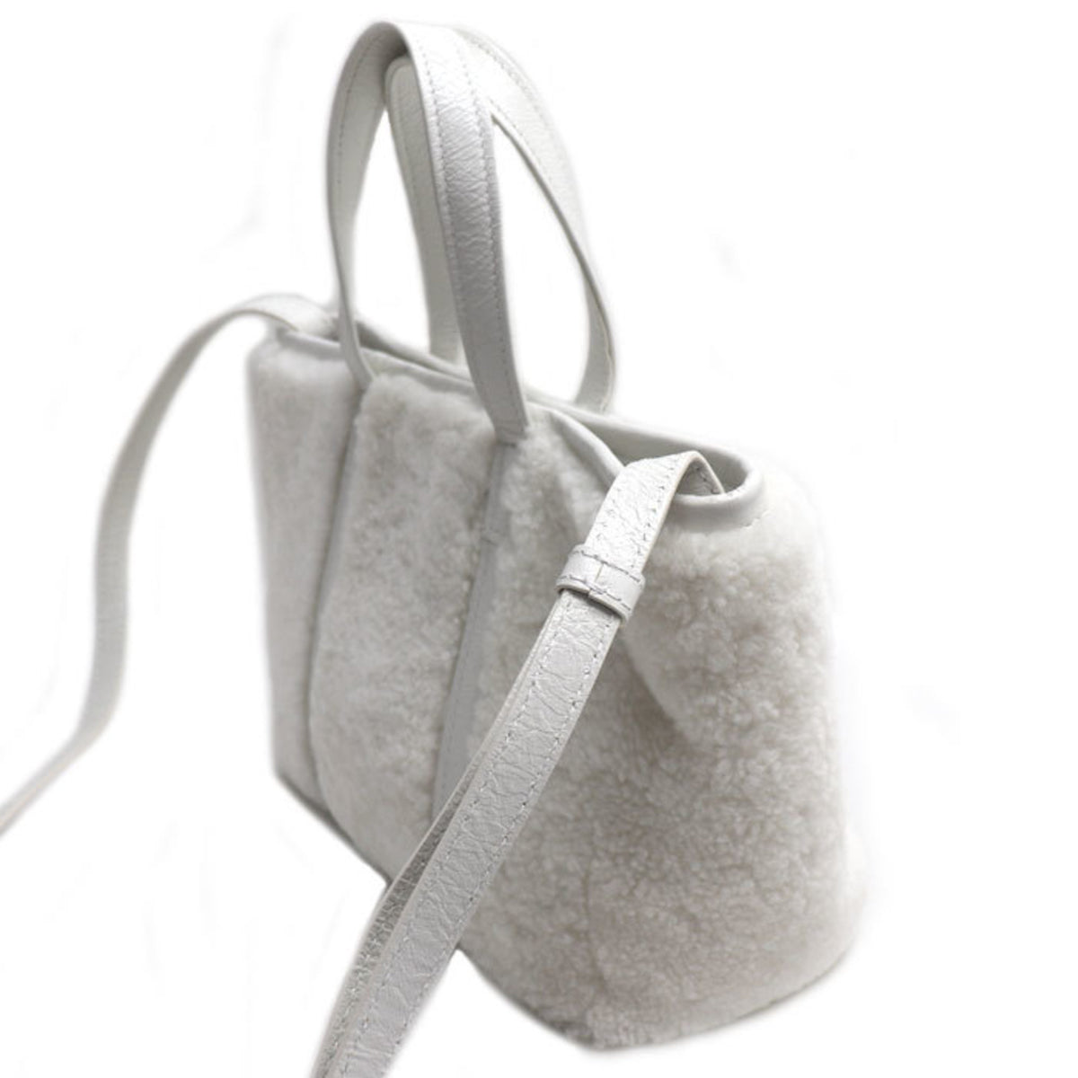 Balenciaga White Leather Shoulder Bag (Pre-Owned)