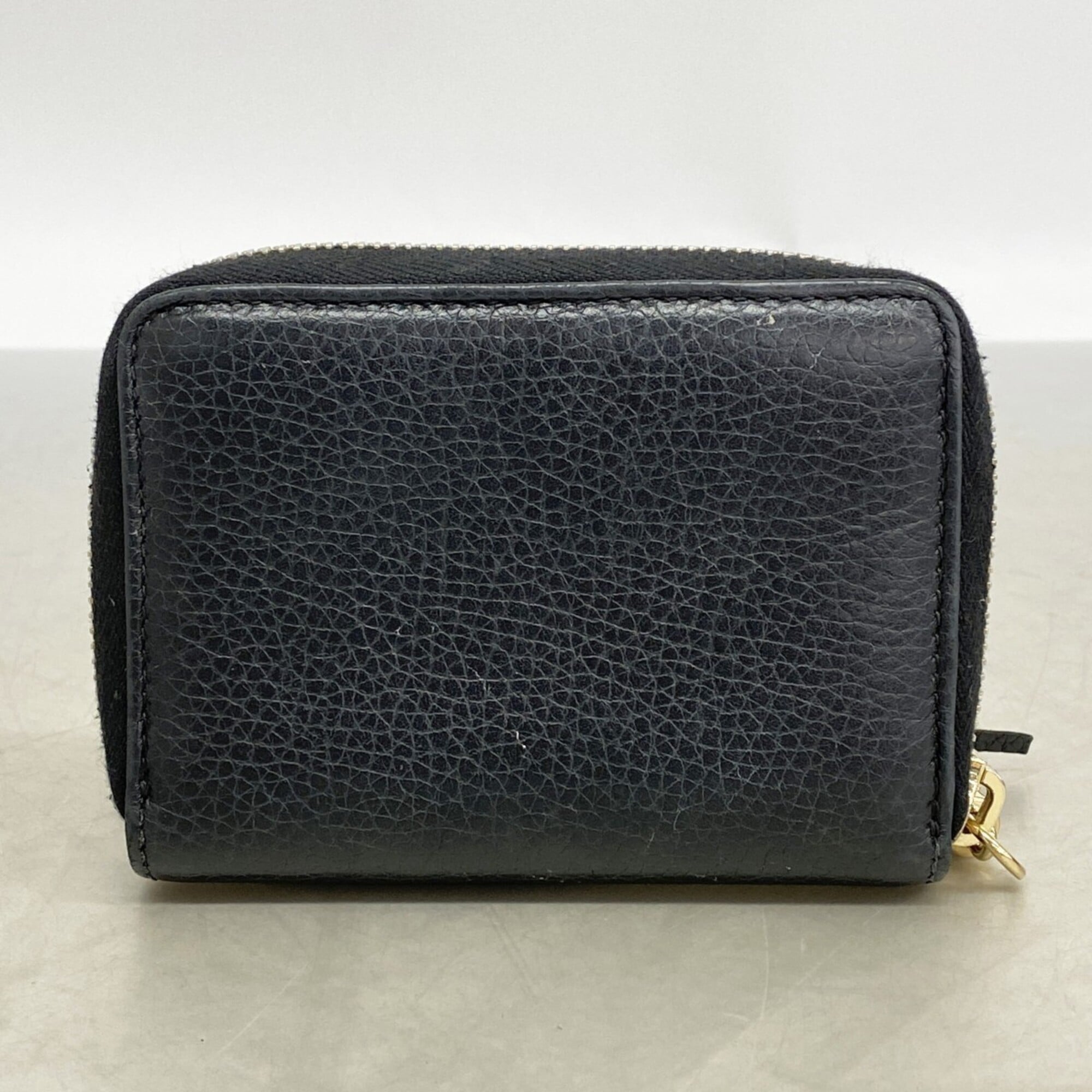 Gucci Black Leather Coin Purse/Coin Case (Pre-Owned)