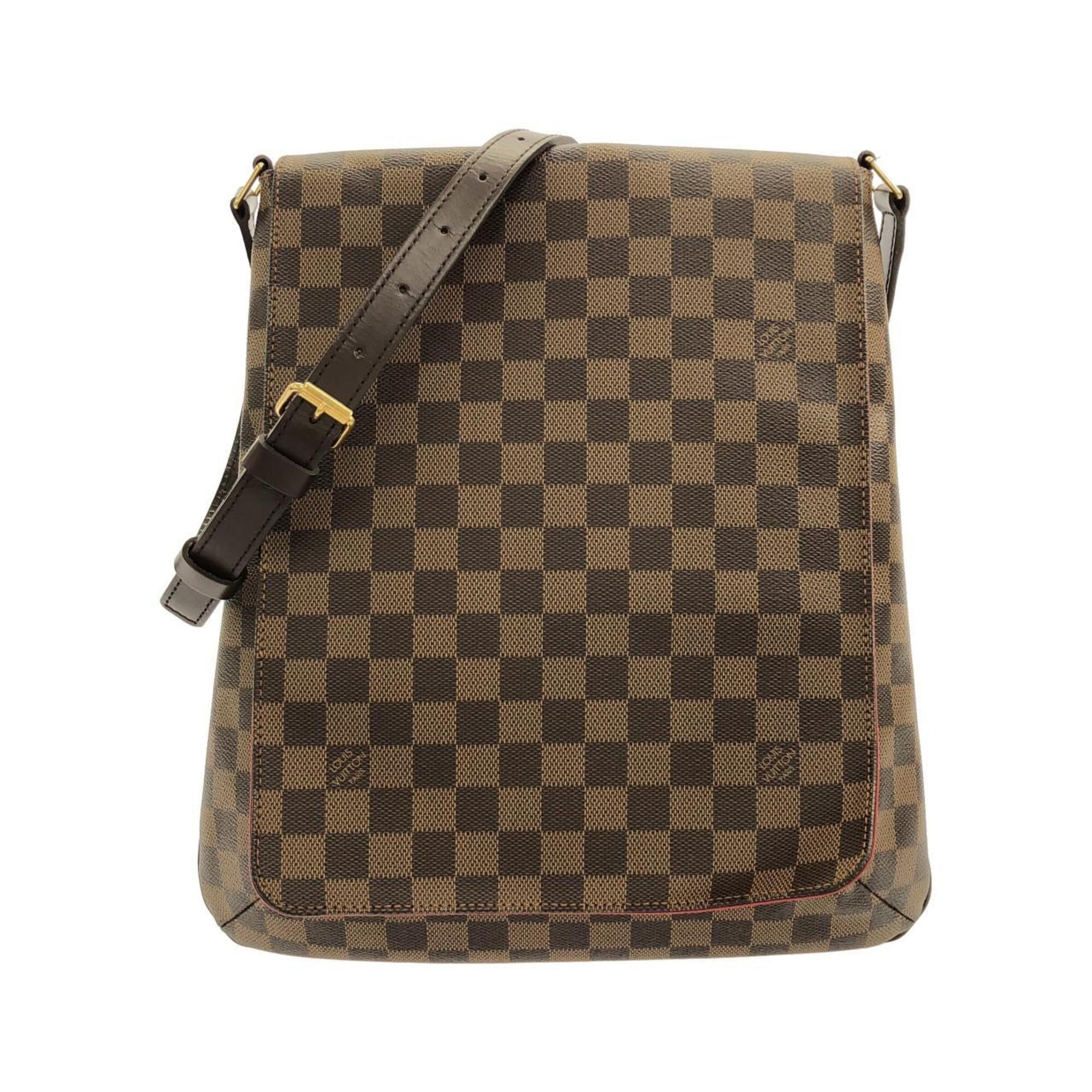 Louis Vuitton Damier Damier Canvas Ebene Damier Canvas Shoulder Bag (Pre-Owned)