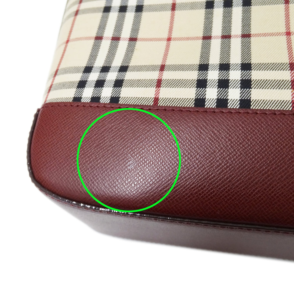Burberry Beige Bordeaux Canvas Tote Bag (Pre-Owned)