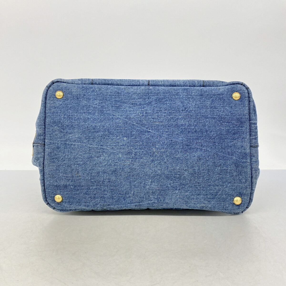 Prada Navy Denim Tote Bag (Pre-Owned)