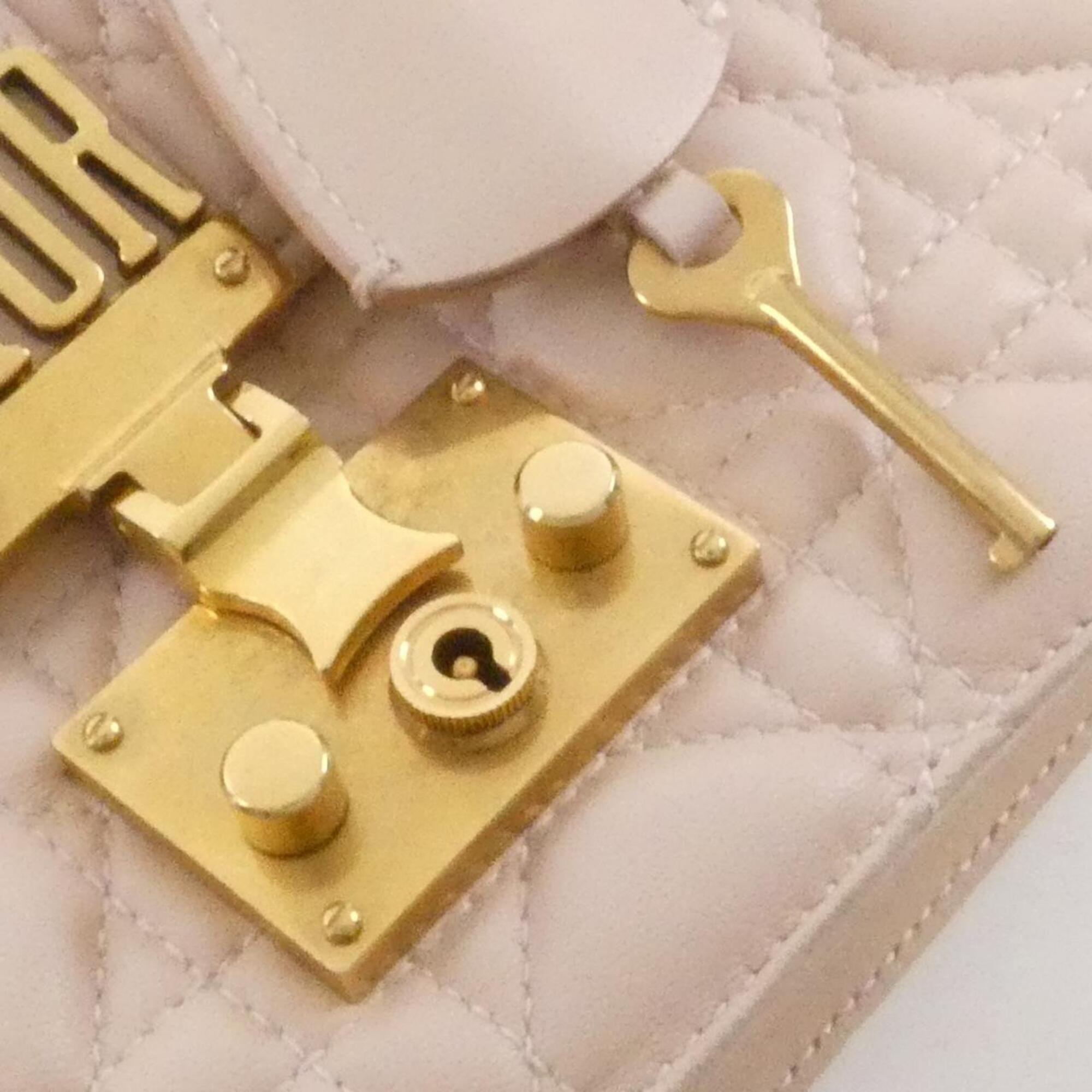 Christian Dior Light Pink Leather Handbag (Pre-Owned)