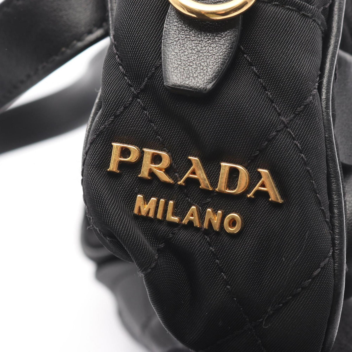 Prada Black Nylon Leather Fanny Pack (Pre-Owned)