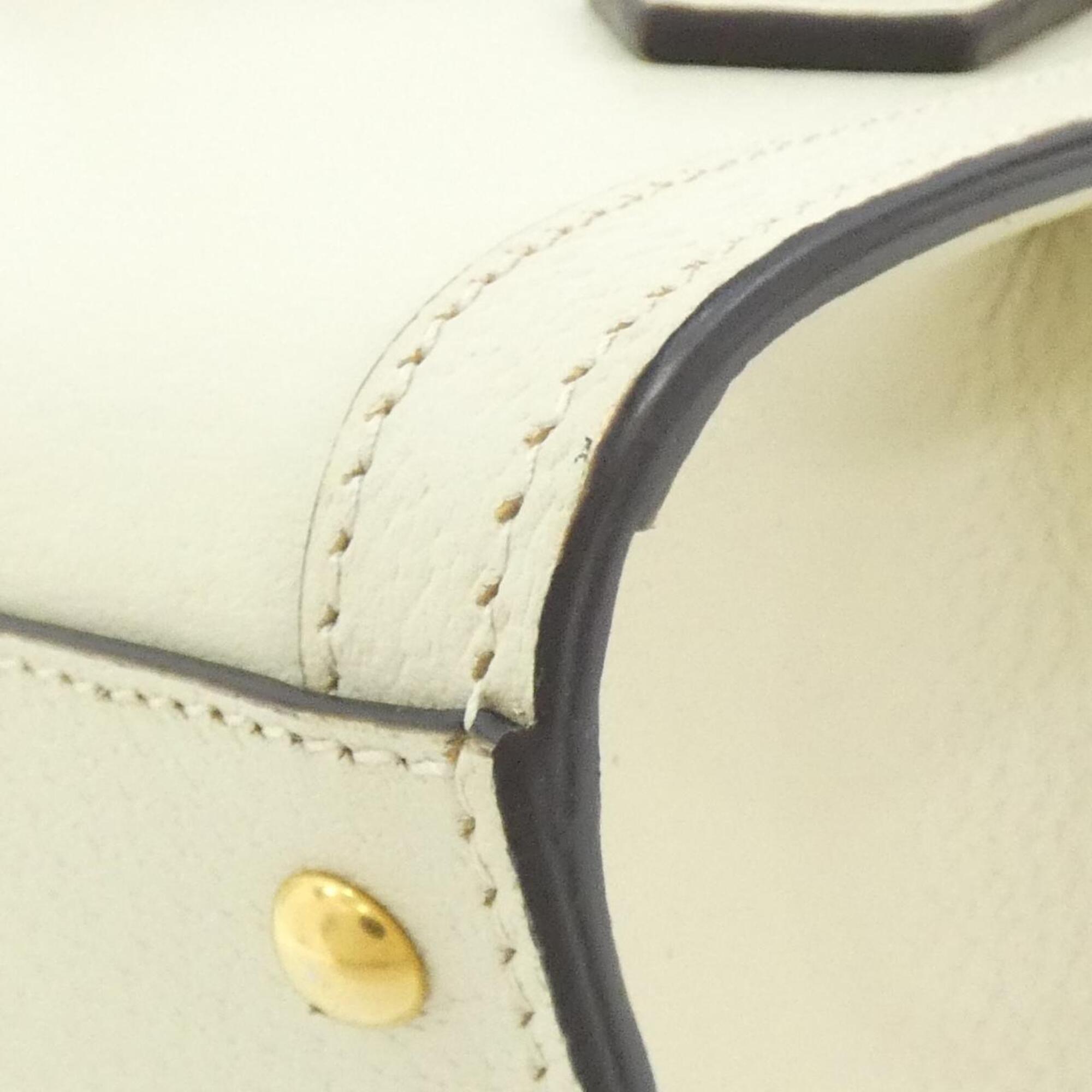 Gucci White Leather Handbag (Pre-Owned)