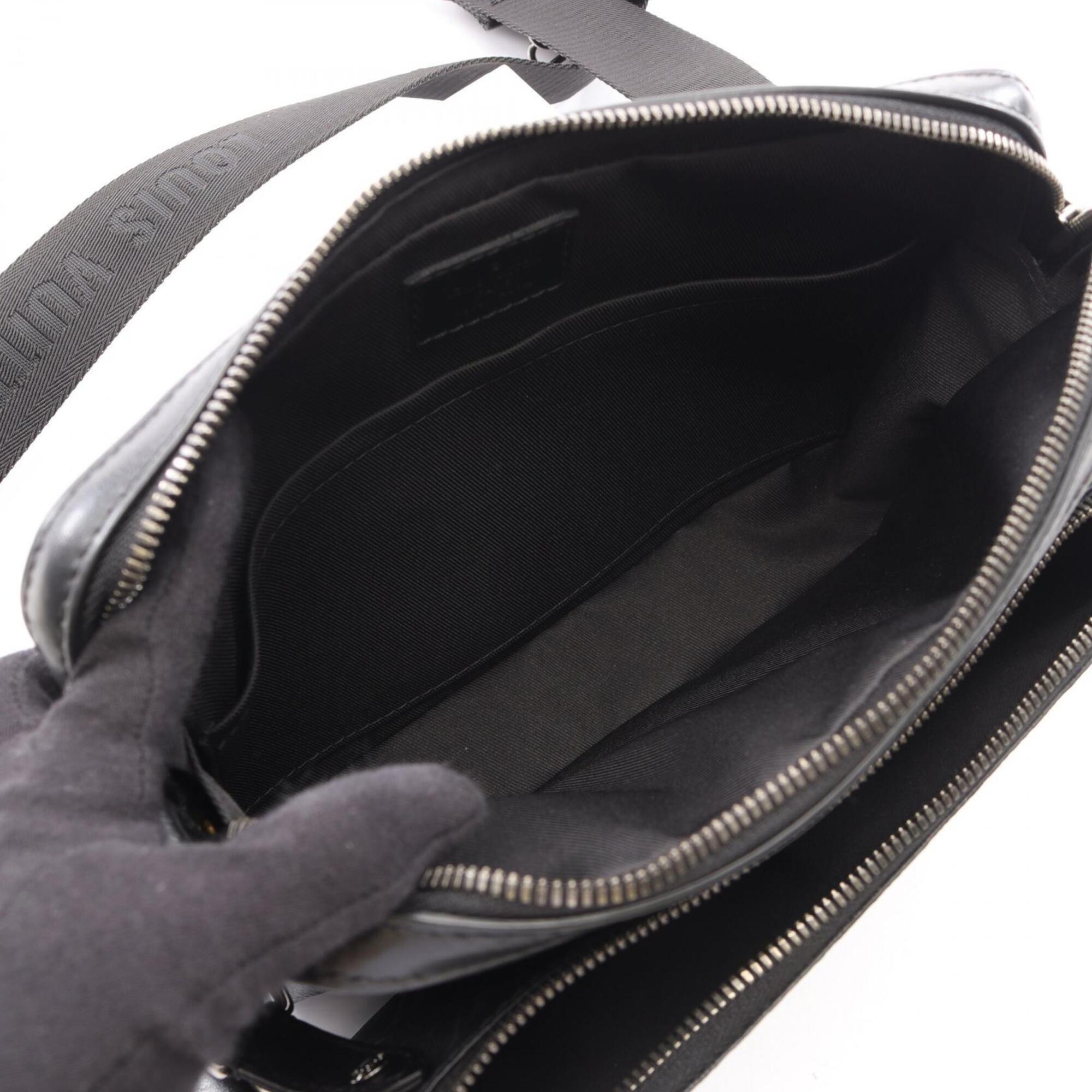 Louis Vuitton Black Gray Coated Canvas Pvc Leather Handbag Shoulder Bag (Pre-Owned)