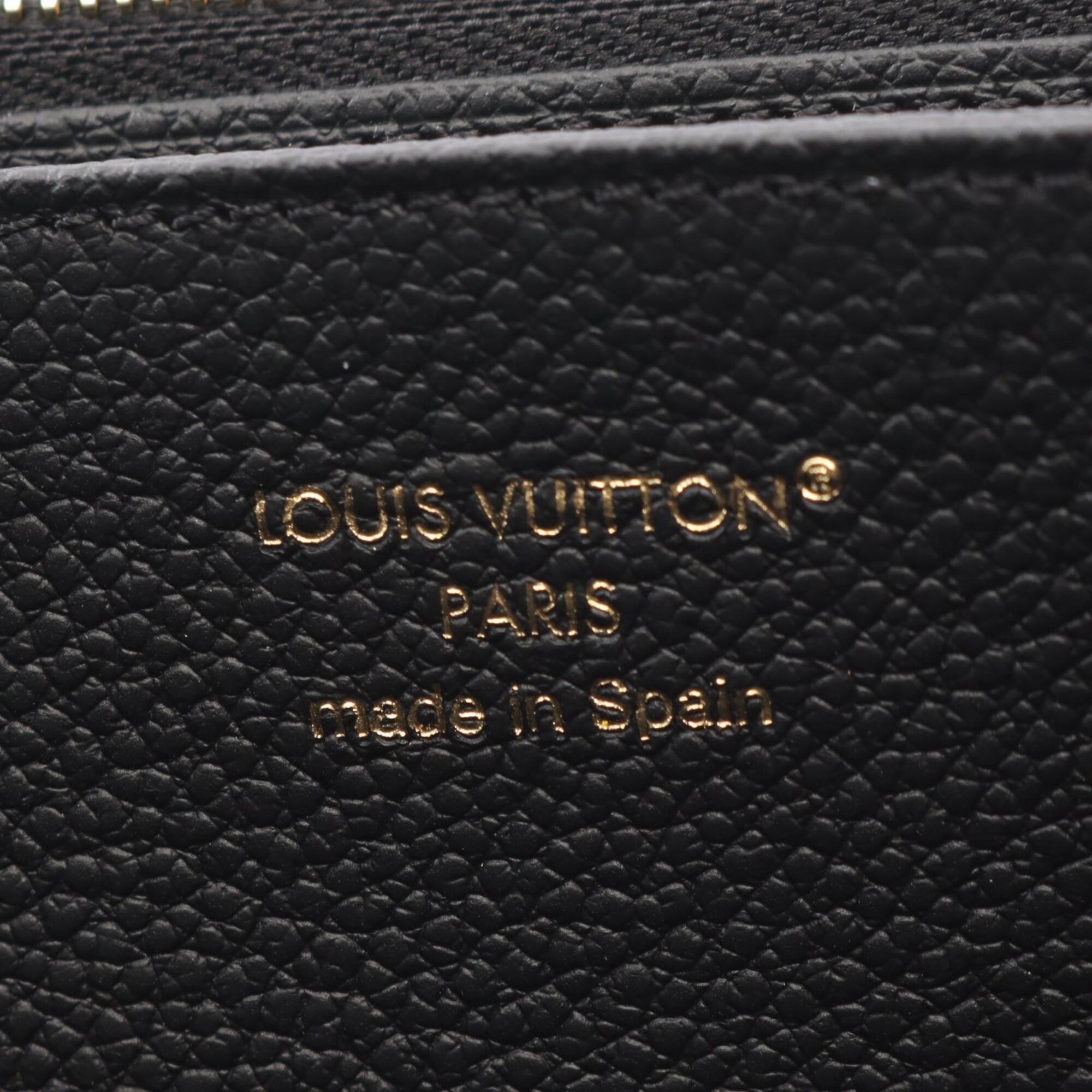 Louis Vuitton Monogram Empreinte Black Noir Leather Long Wallet (Bi-Fold) (Pre-Owned)