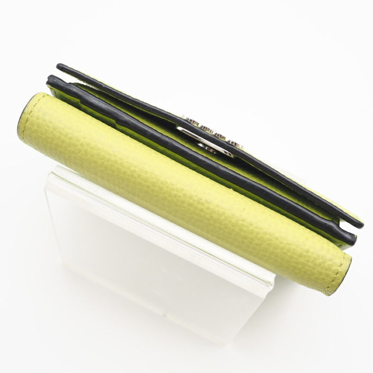Loewe Green Leather Wallet (Tri-Fold) (Pre-Owned)