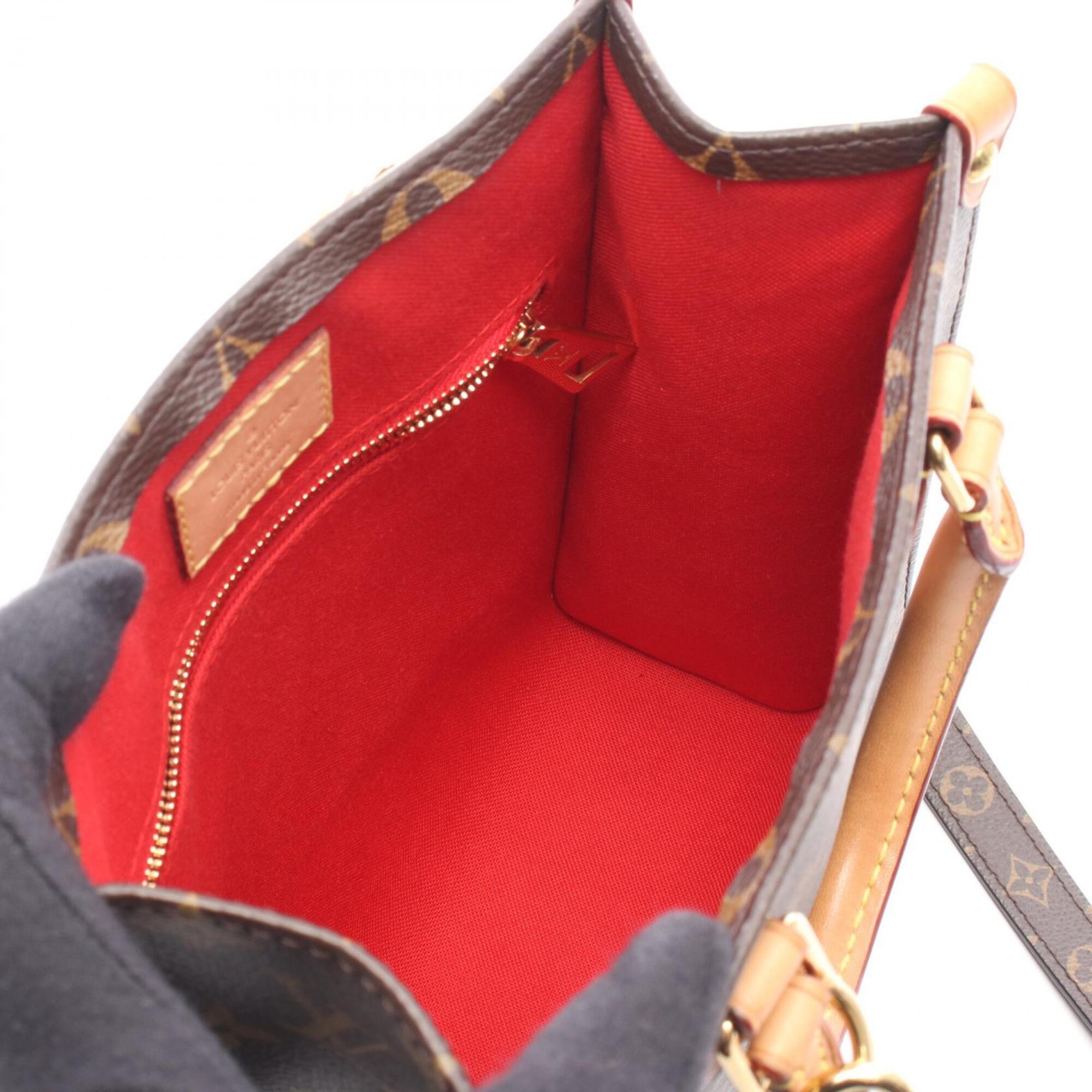 Louis Vuitton Brown Coated Canvas Pvc Monogram Leather Handbag (Pre-Owned)