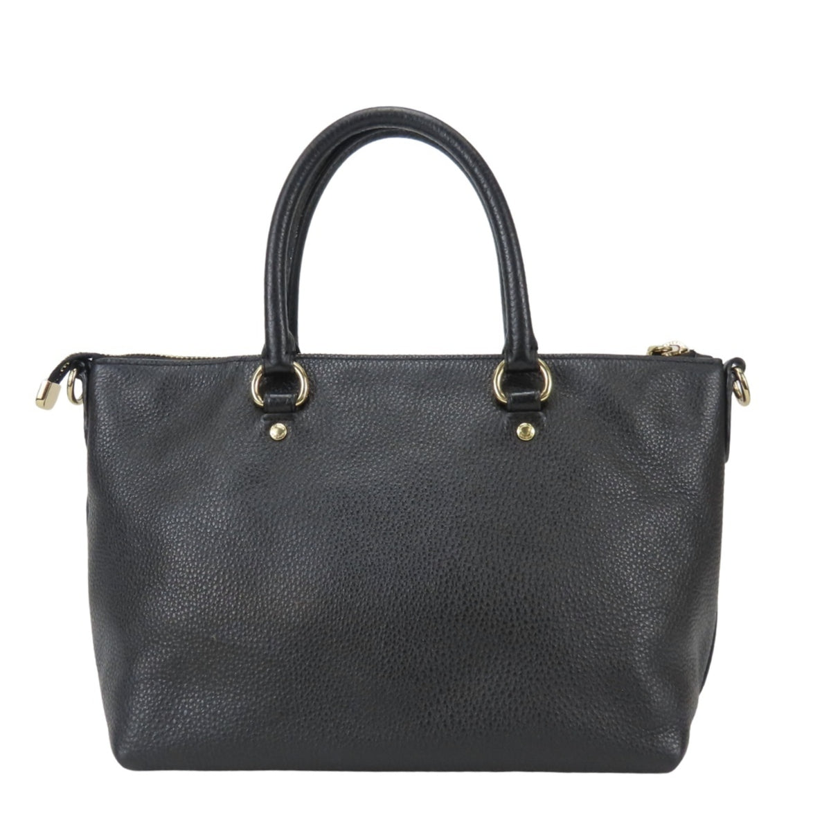 Coach Black Leather Handbag Shoulder Bag (Pre-Owned)