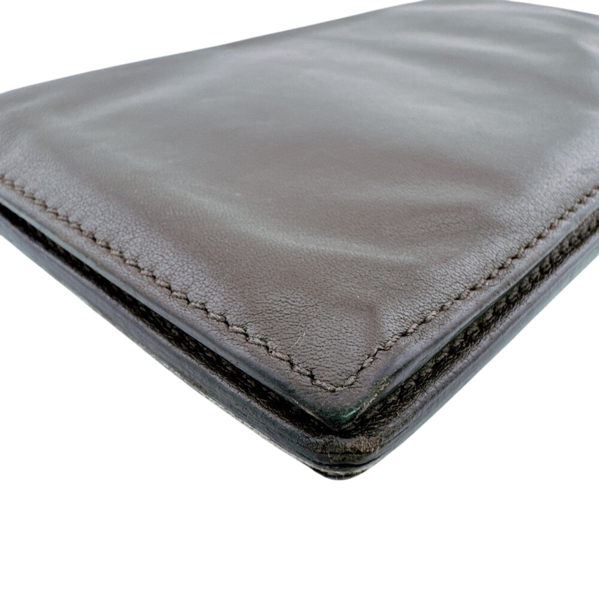 Hermes Brown Leather Wallet (Bi-Fold) (Pre-Owned)