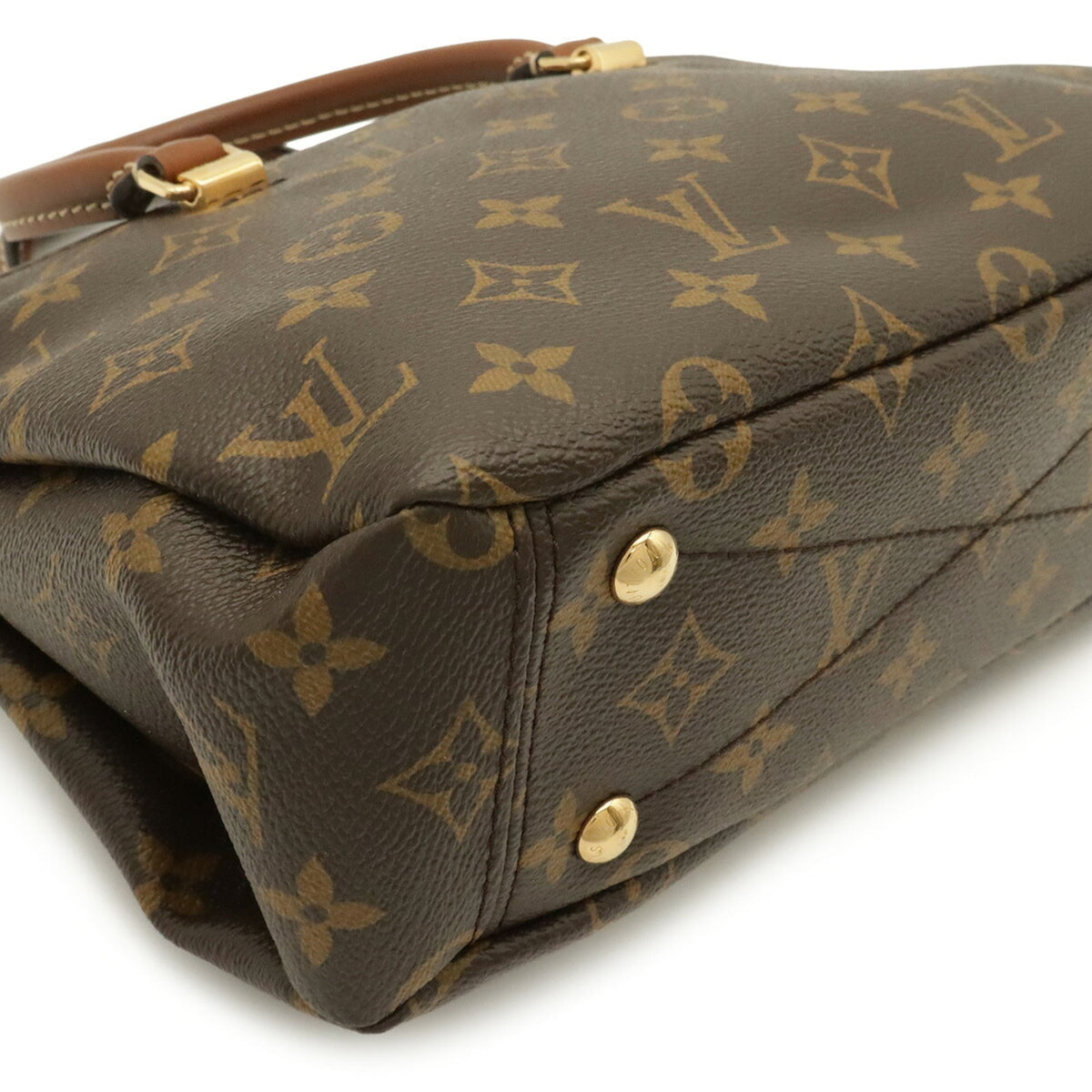 Louis Vuitton Noir Monogram Canvas Pvc Coated Canvas Leather Handbag Shoulder Bag (Pre-Owned)