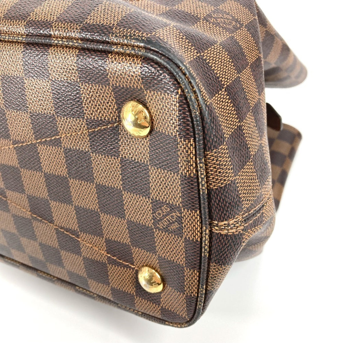Louis Vuitton Damier Brown Damier Canvas Handbag Tote Bag (Pre-Owned)