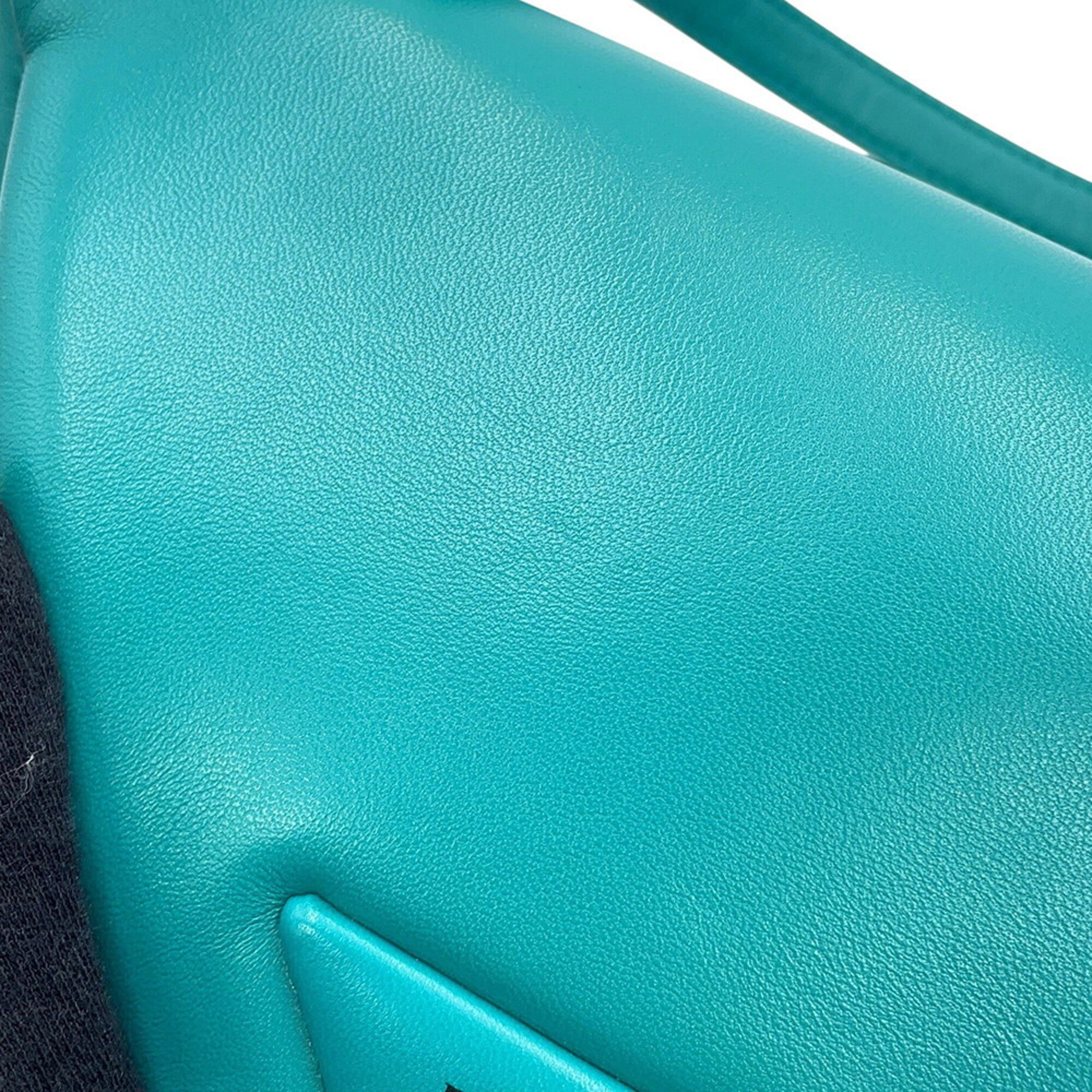 Prada Green Turquoise Leather Handbag (Pre-Owned)