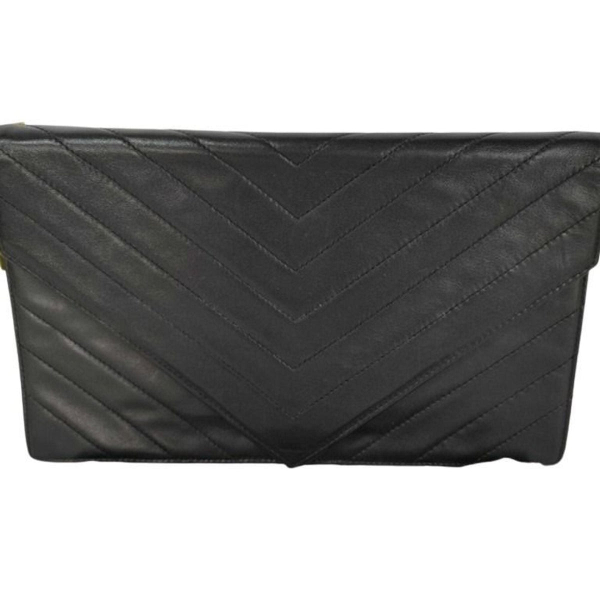 Yves Saint Laurent Black Leather Shoulder Bag (Pre-Owned)