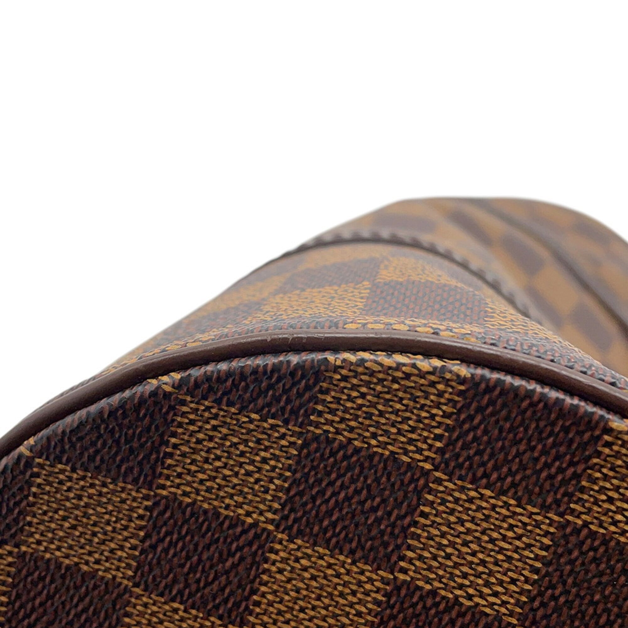 Louis Vuitton Damier Damier Canvas Ebene Red Color Handbag (Pre-Owned)