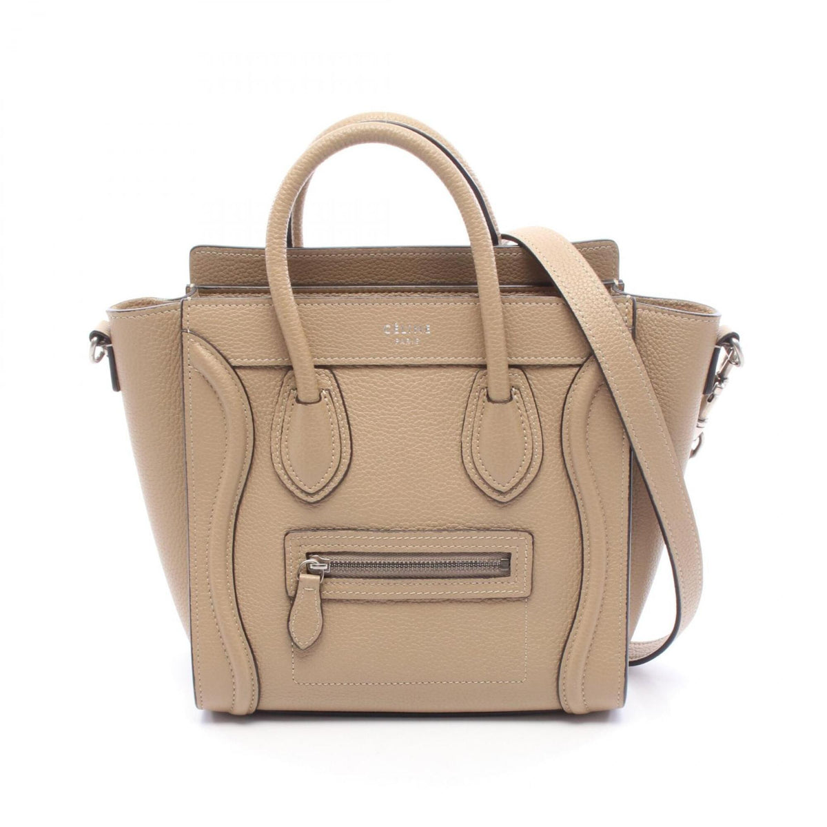 Celine Beige Leather Handbag (Pre-Owned)