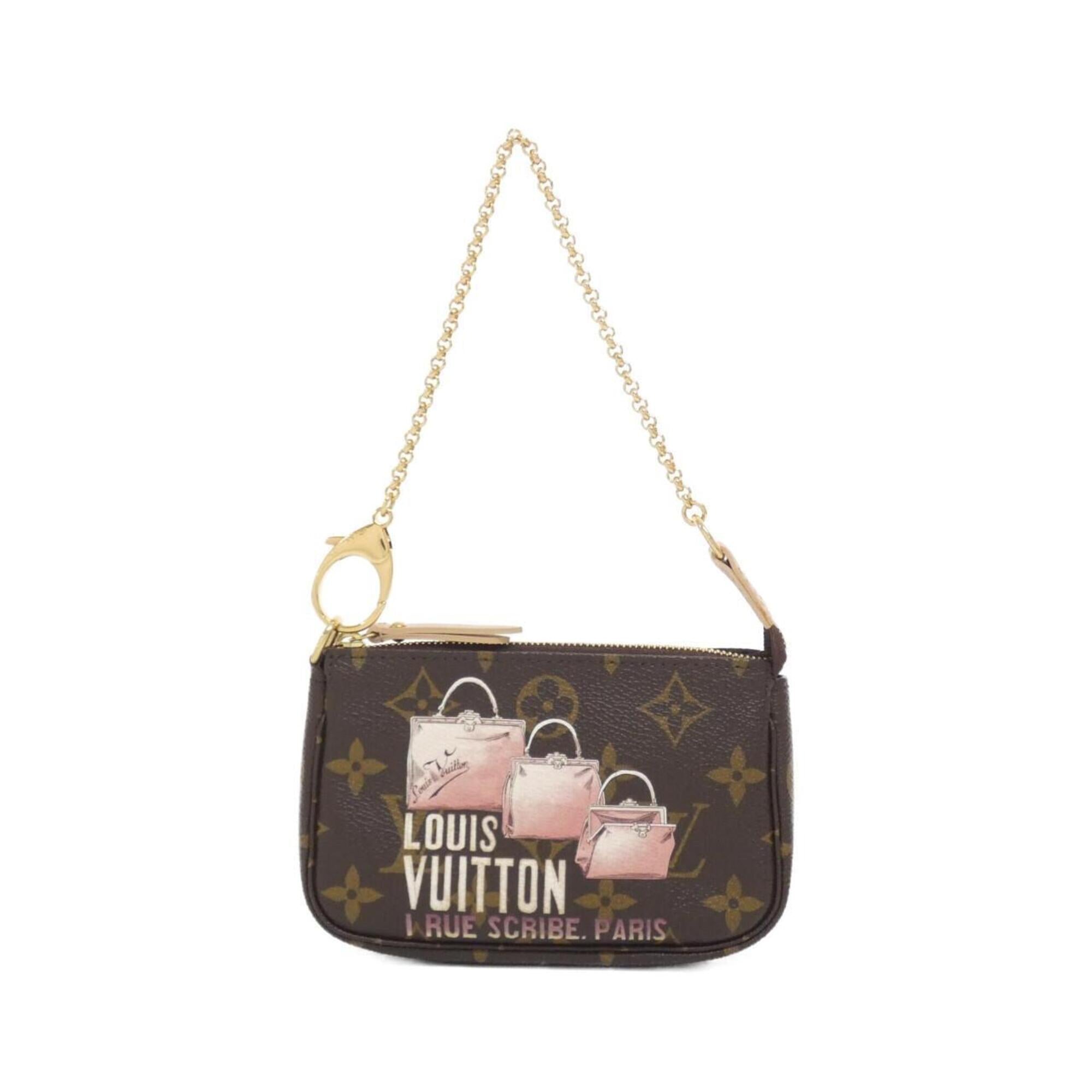 Louis Vuitton Marron Coated Canvas Pochette Pouch (Pre-Owned)