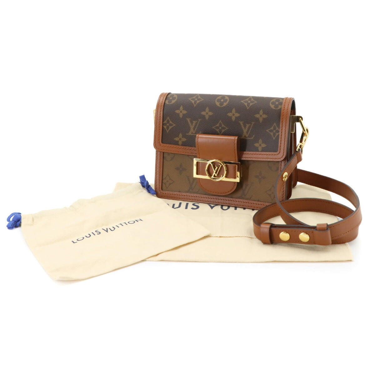 Louis Vuitton Brown Monogram Reverse Monogram Reverse Monogram Canvas Handbag Shoulder Bag (Pre-Owned)