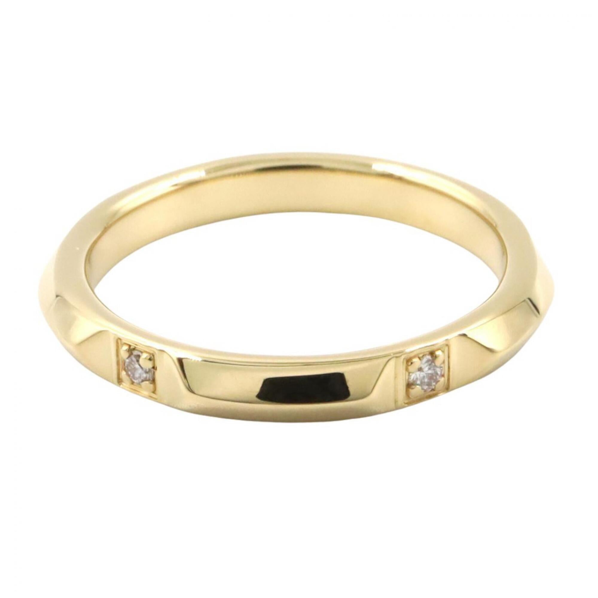 Tiffany Gold Clear Yellow Gold (18K) Band Ring (Pre-Owned)