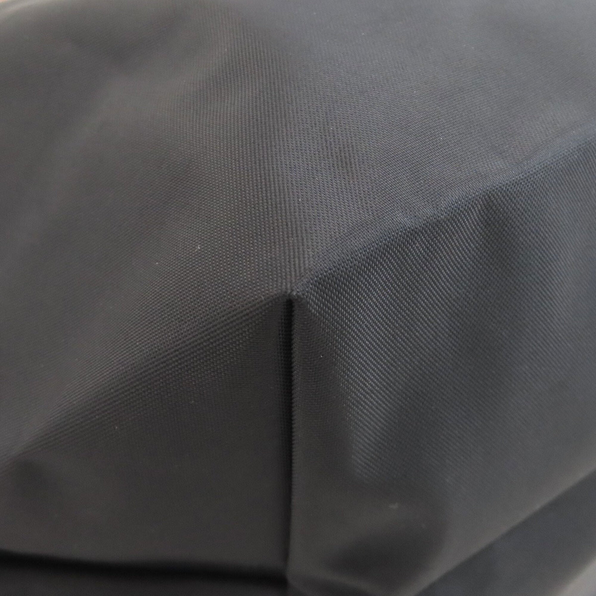 Longchamp Black Brown Nylon Tote Bag (Pre-Owned)